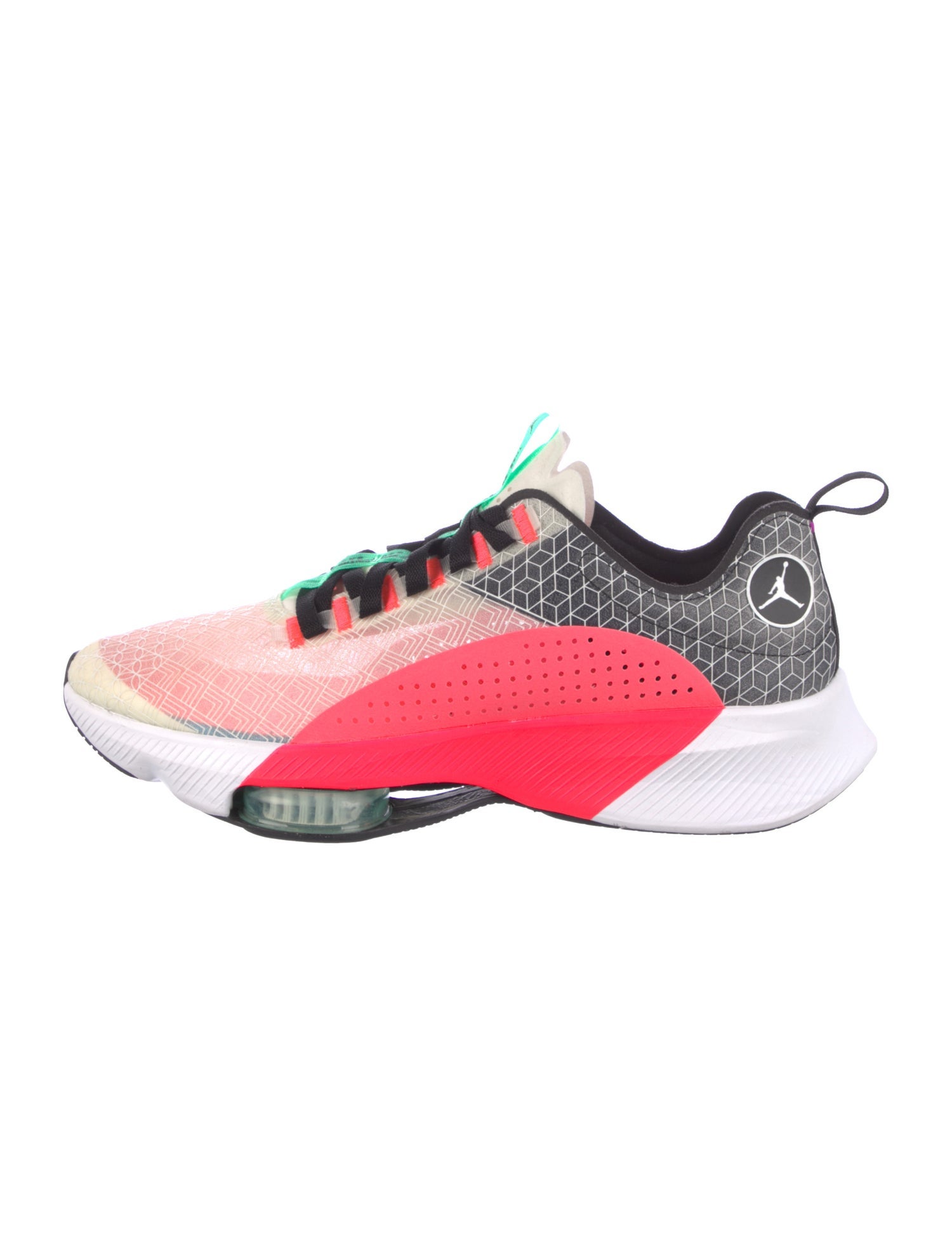 Jordan Mesh Colorblock Pattern Athletic Sneakers