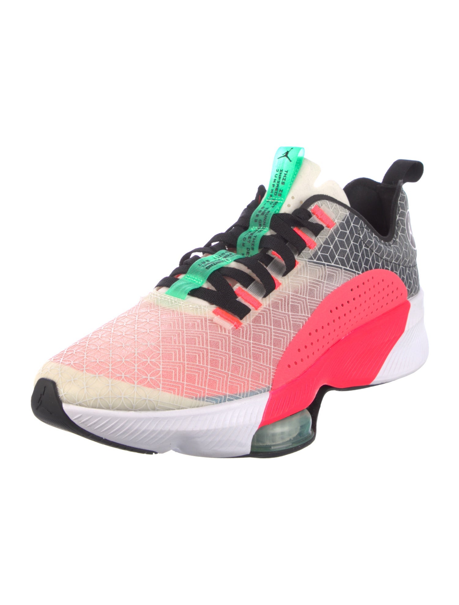 Jordan Mesh Colorblock Pattern Athletic Sneakers