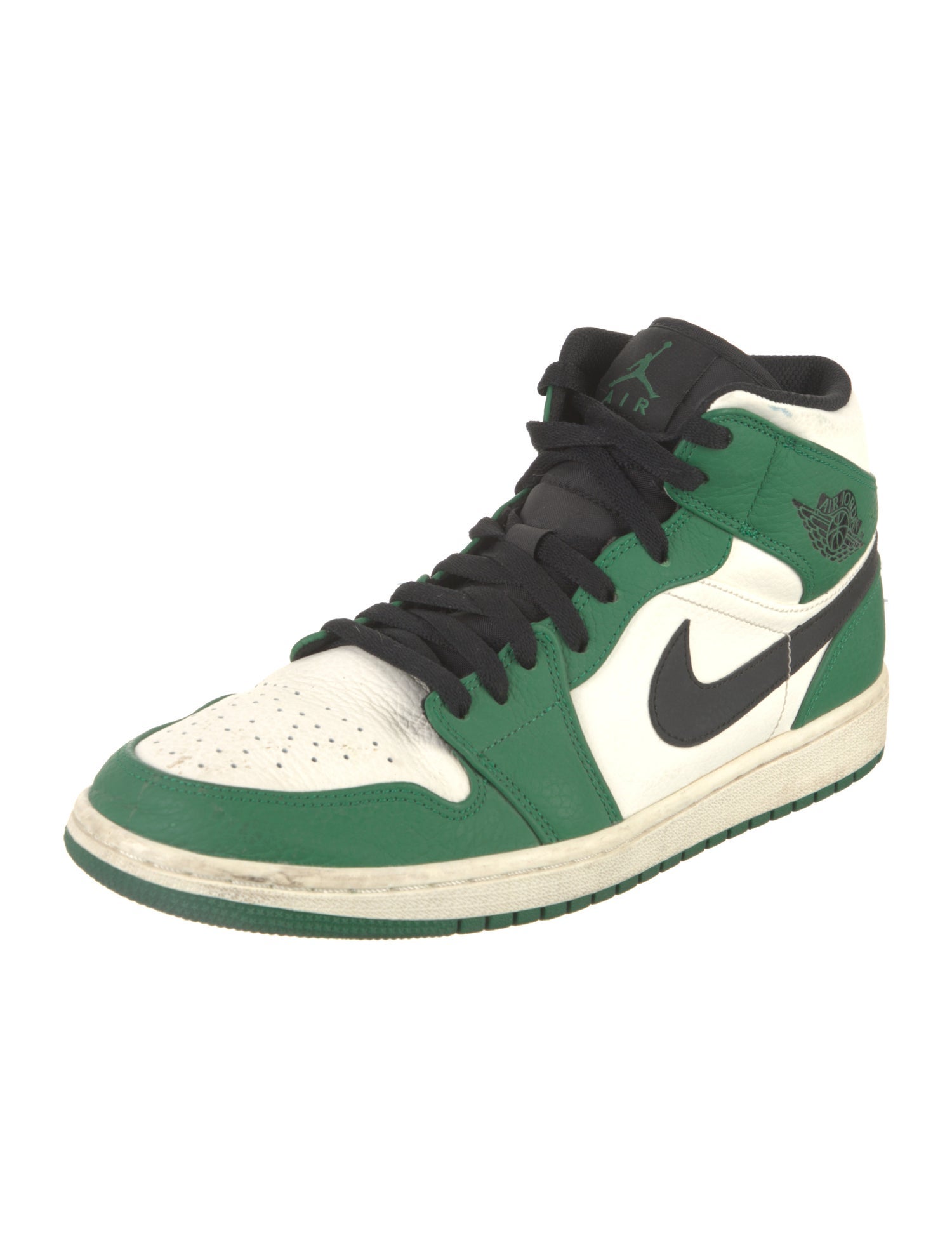 Jordan Leather Colorblock Pattern Sneakers