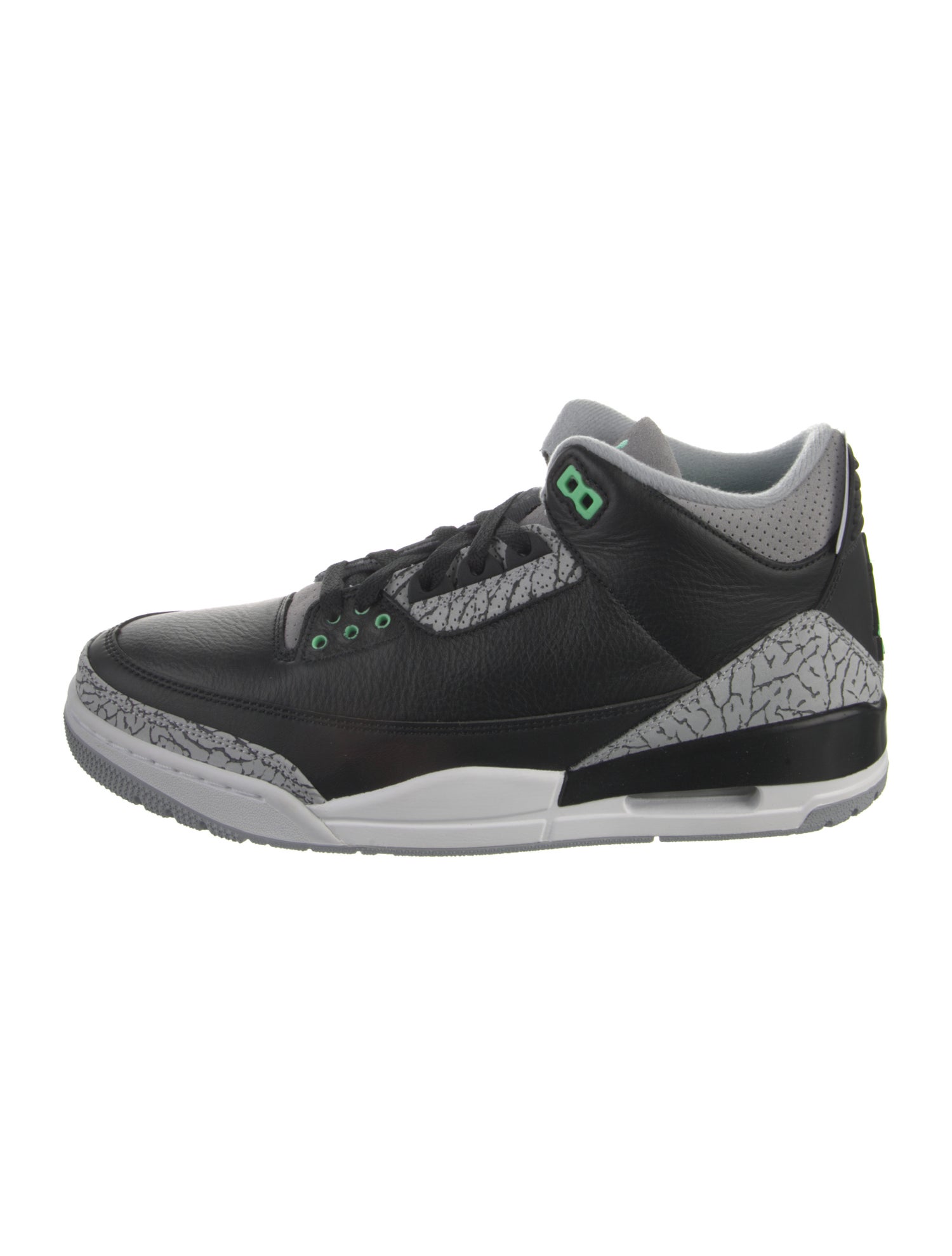 Jordan Leather Colorblock Pattern Sneakers