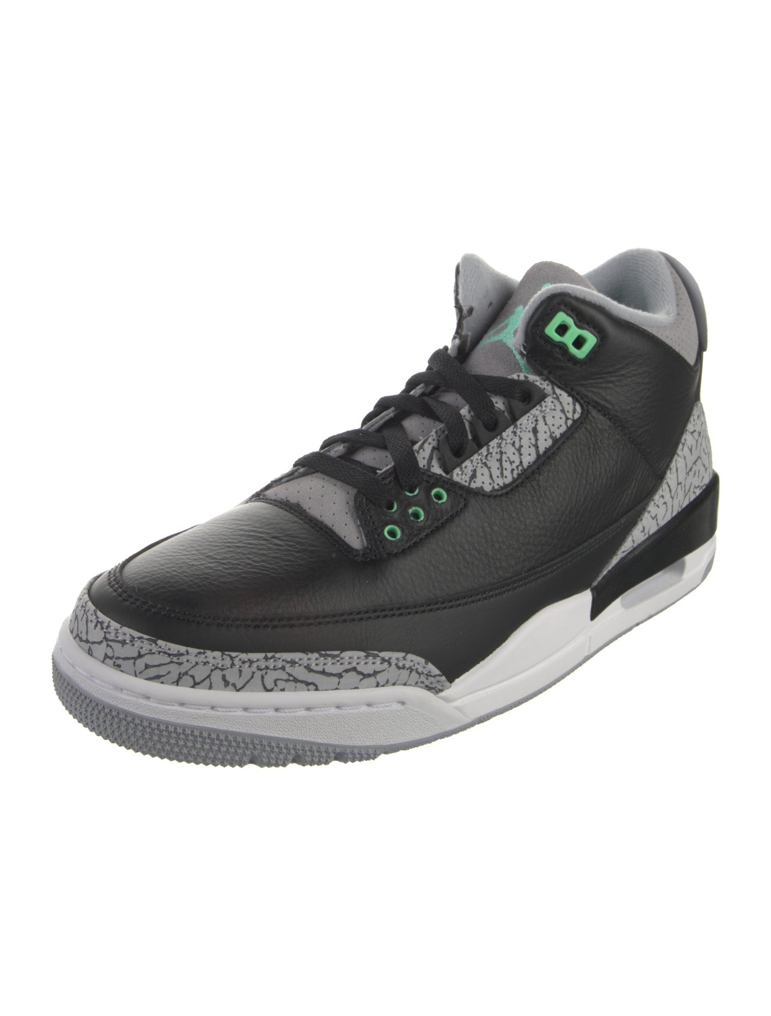 Jordan Leather Colorblock Pattern Sneakers