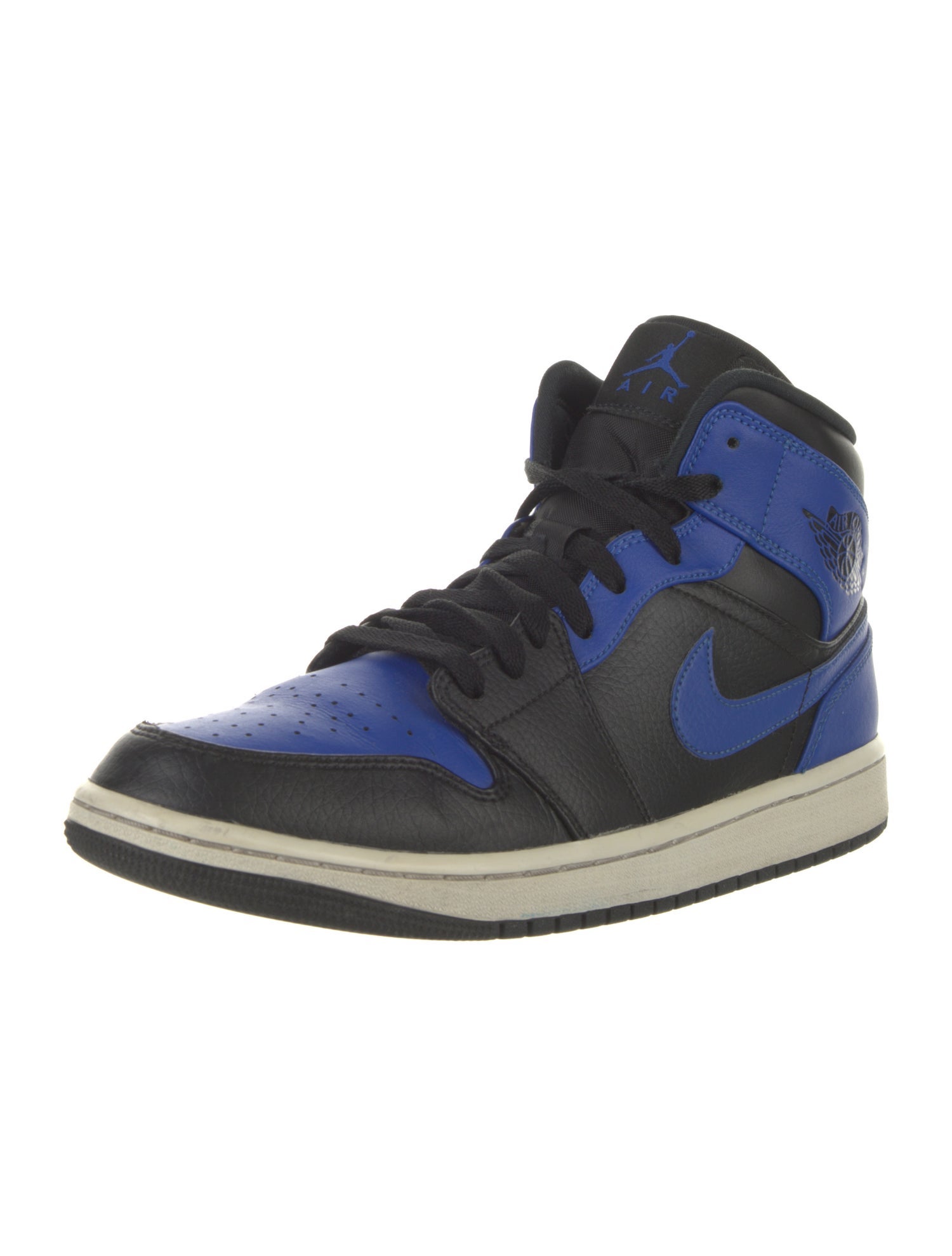 Jordan Leather Colorblock Pattern Sneakers