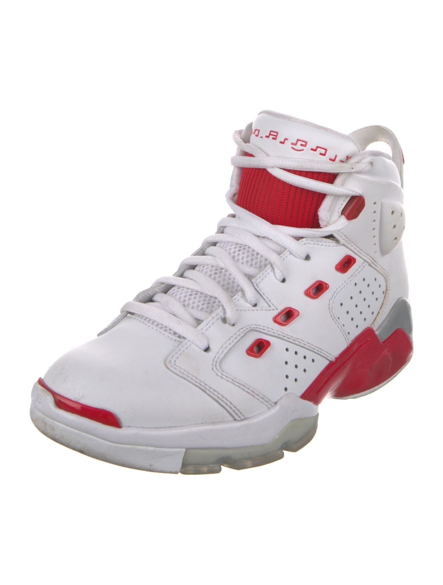 Jordan Leather Colorblock Pattern Sneakers