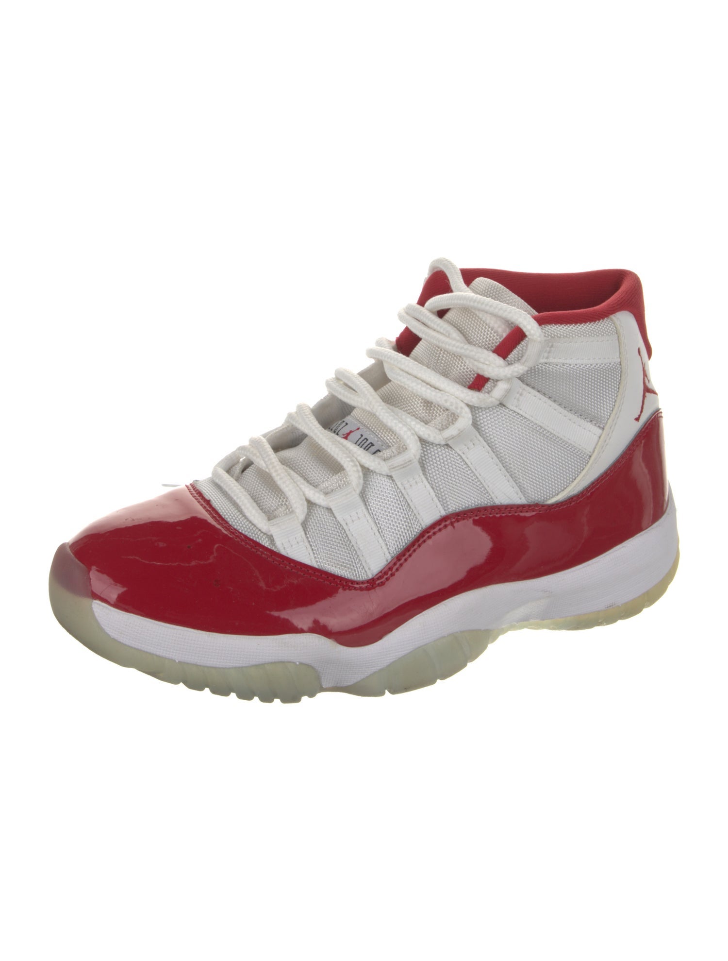 Jordan Patent Leather Colorblock Pattern Sneakers