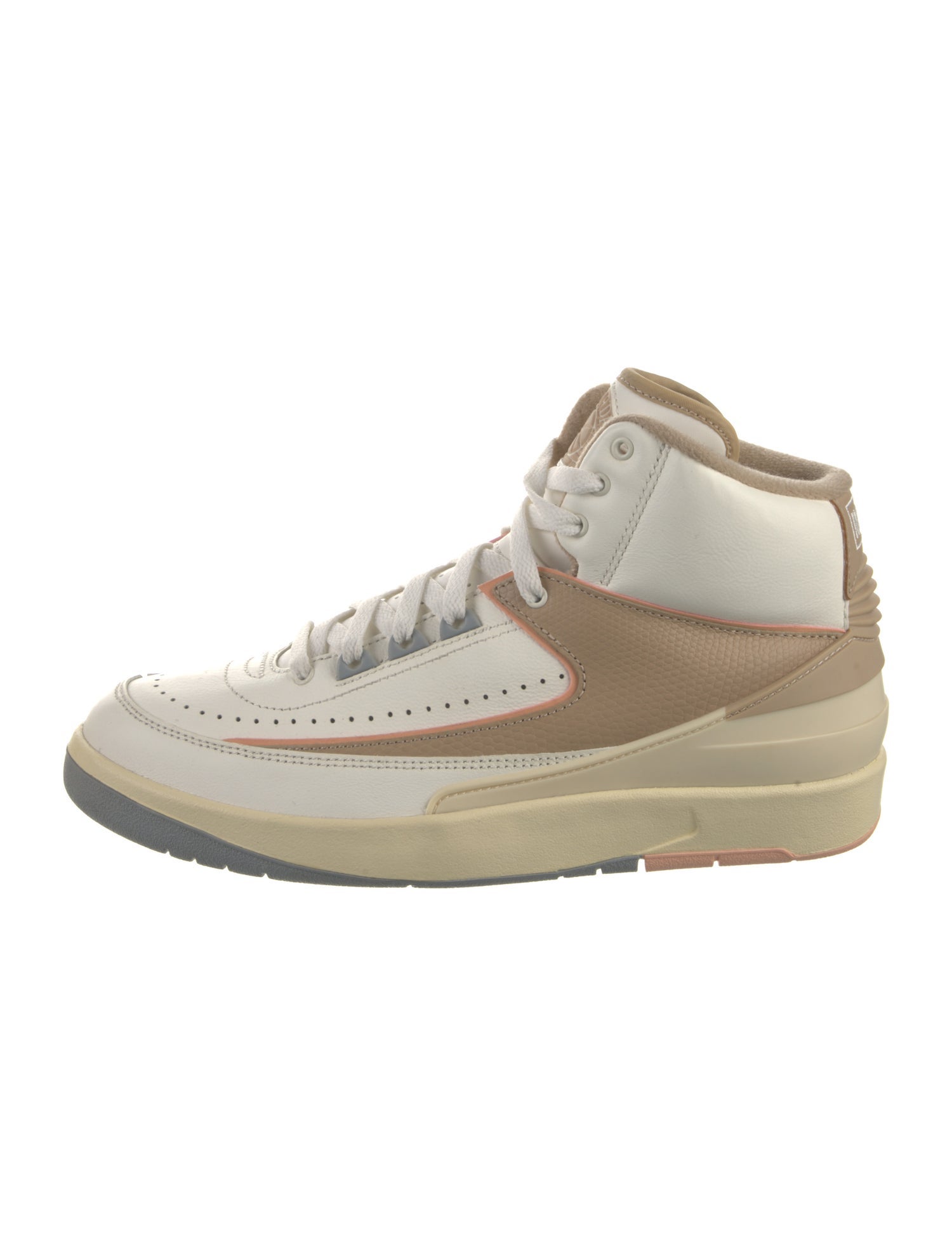 Jordan Leather Colorblock Pattern Sneakers
