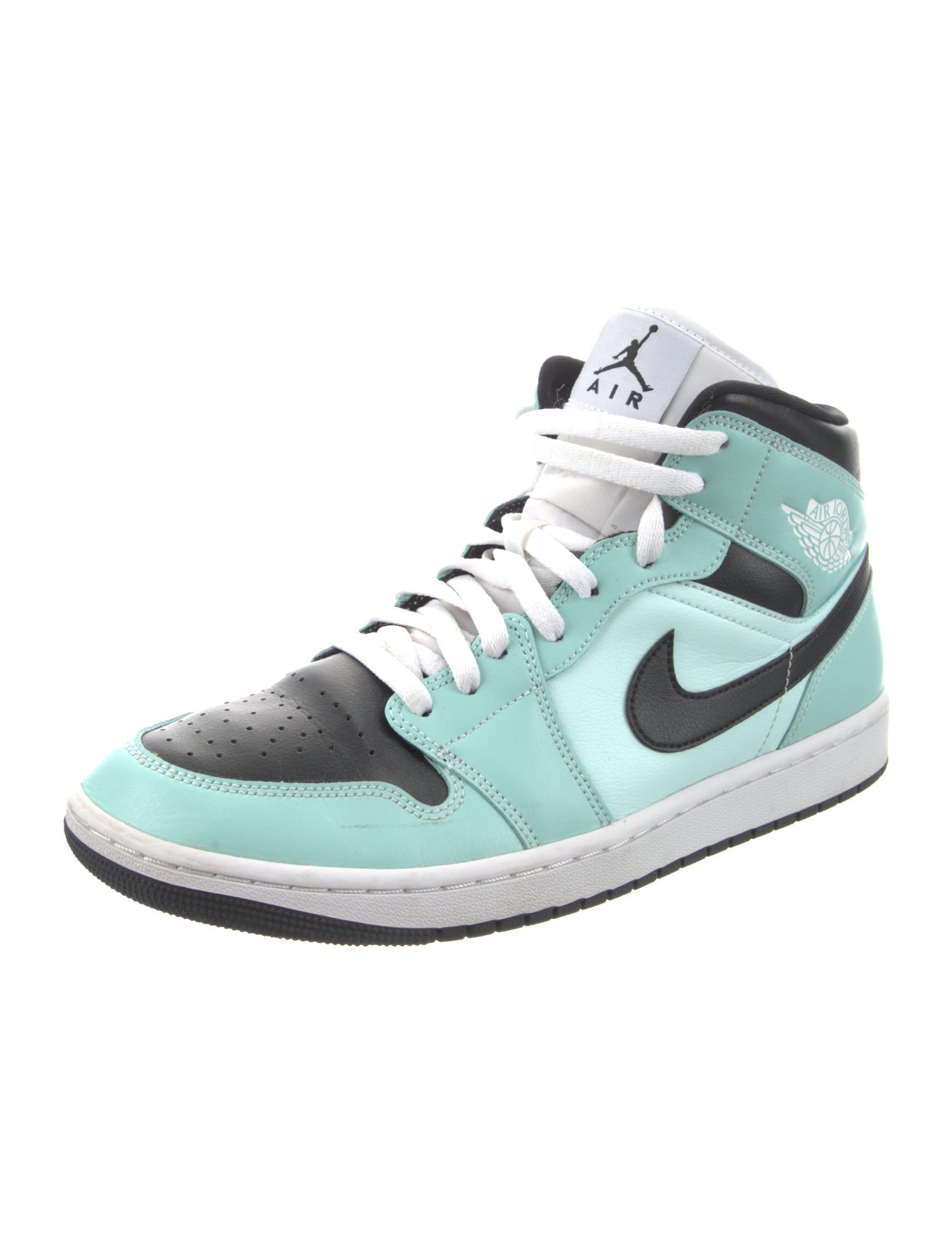 Jordan Leather Colorblock Pattern Sneakers