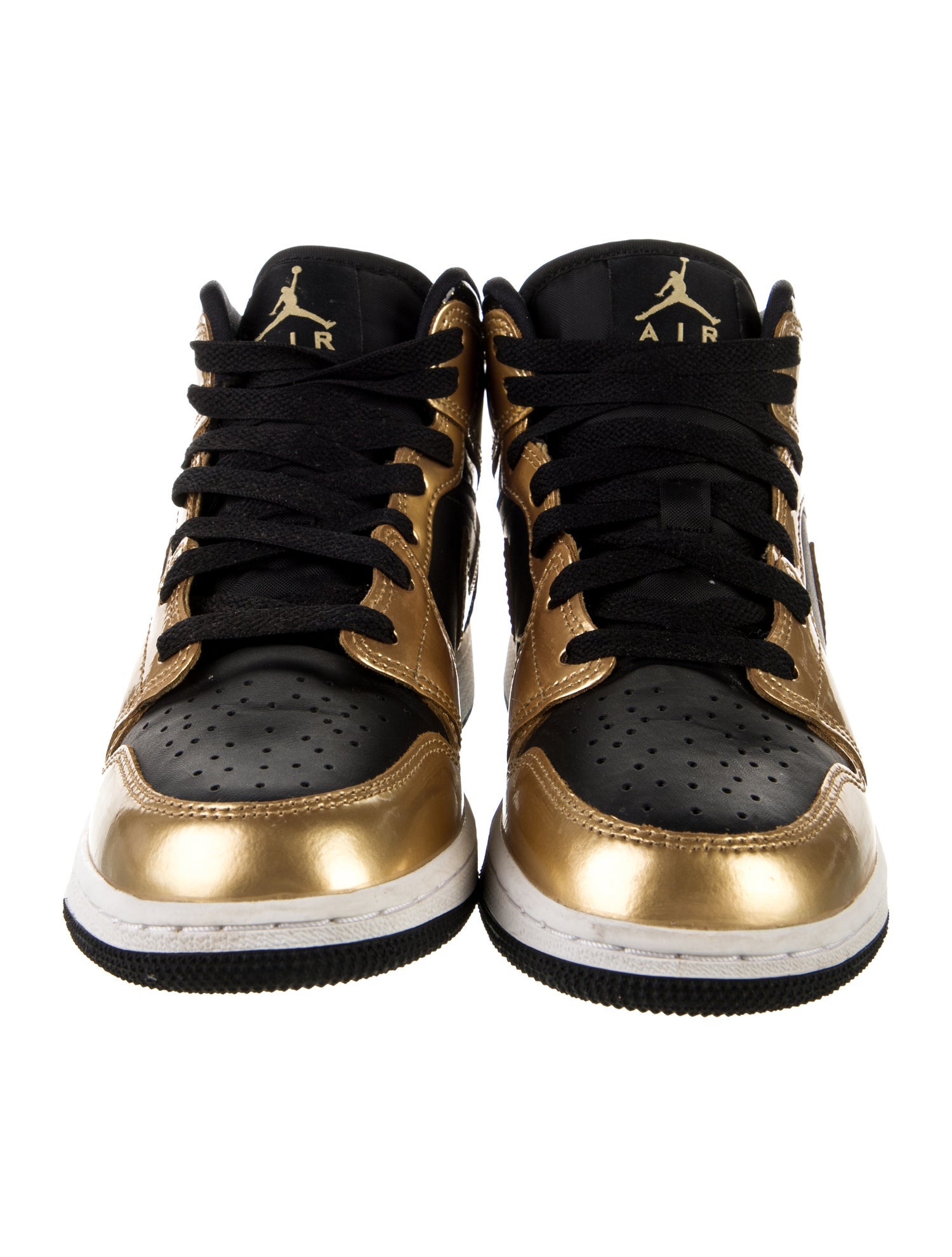 Jordan 1 Mid SE Metallic Gold Black