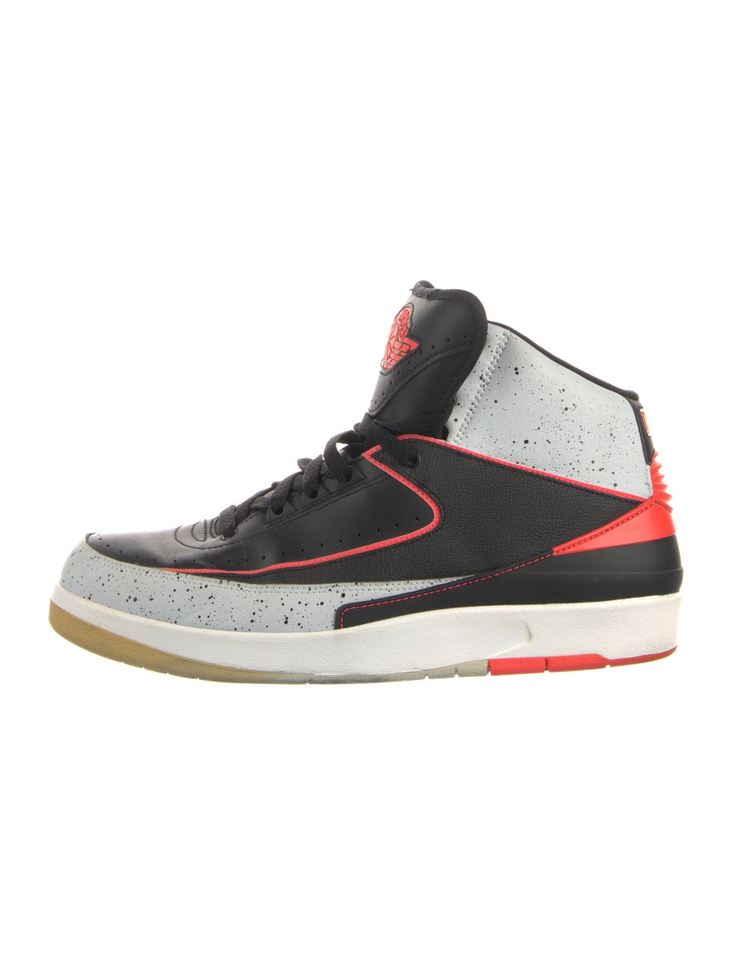Jordan Leather Colorblock Pattern Sneakers