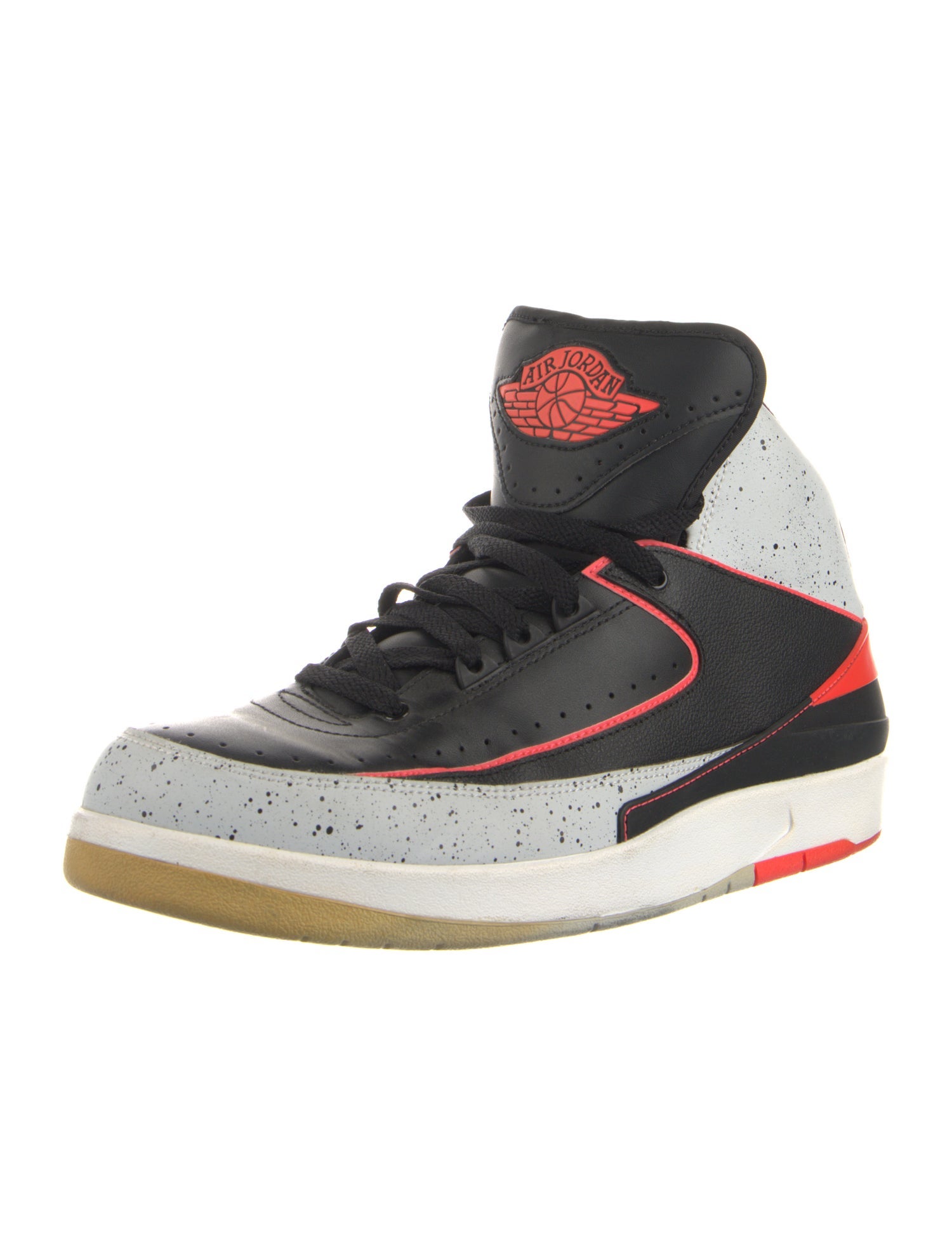 Jordan Leather Colorblock Pattern Sneakers