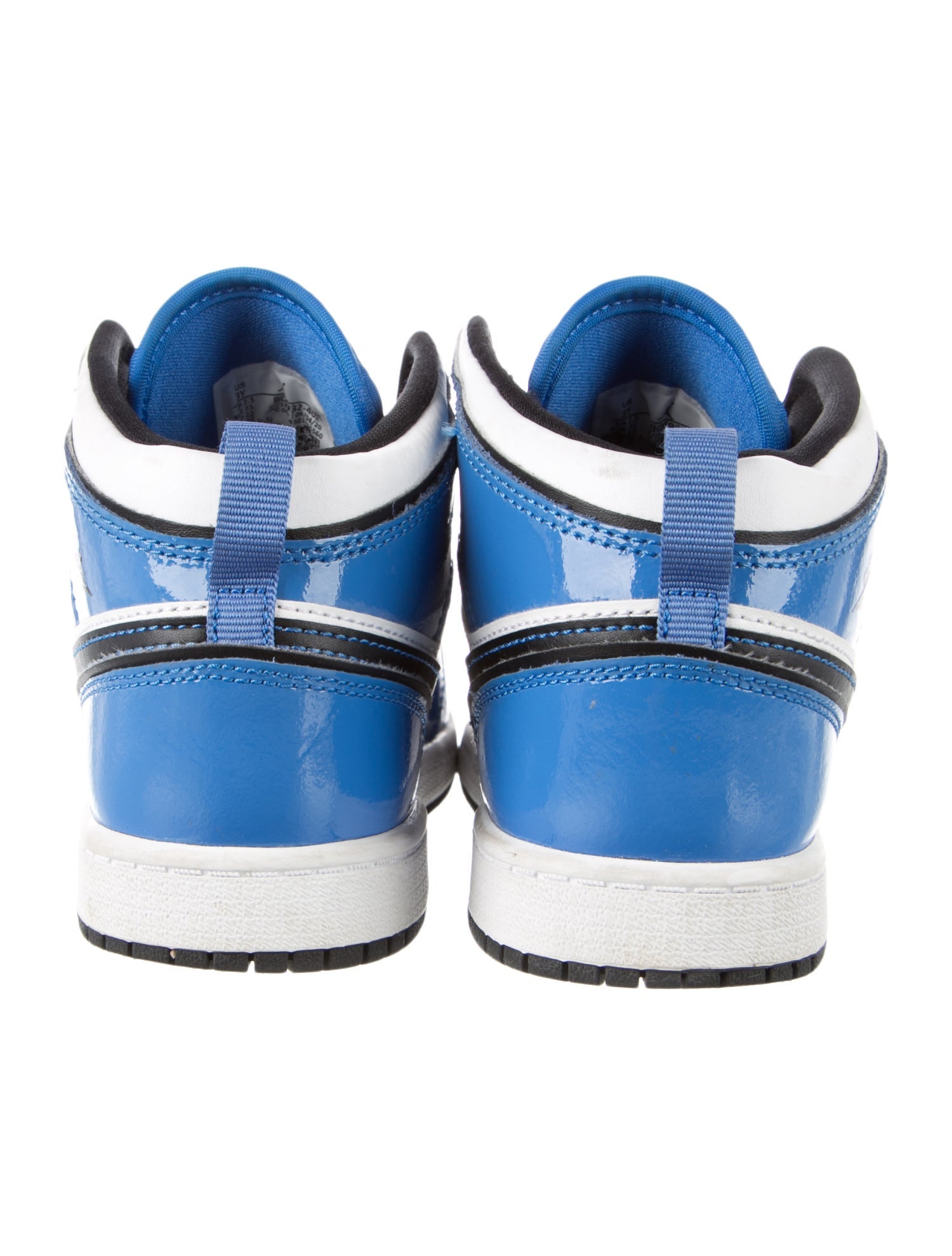 Jordan Boys' 1 Mid Signal Blue Sneakers