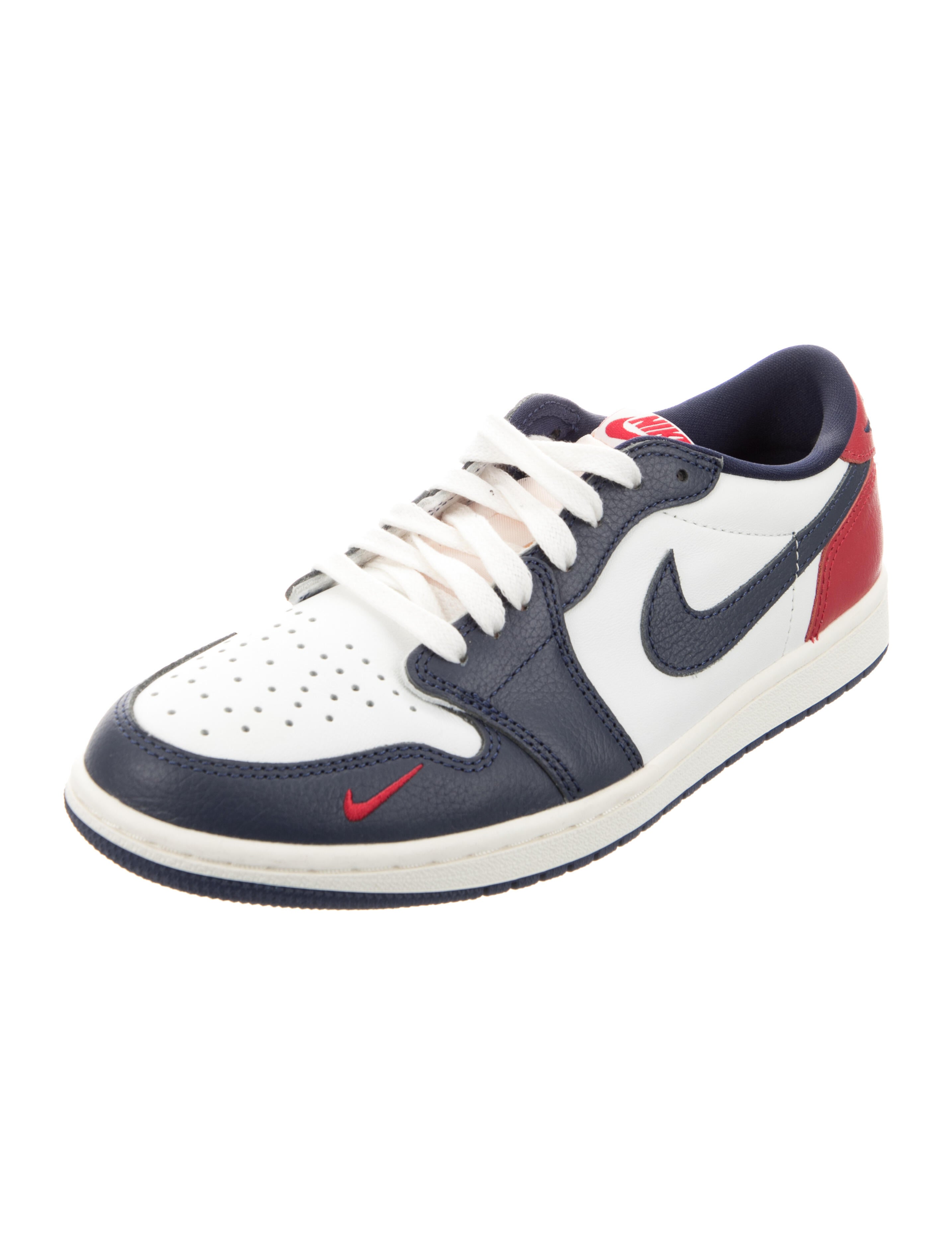 Jordan Leather Colorblock Pattern Sneakers