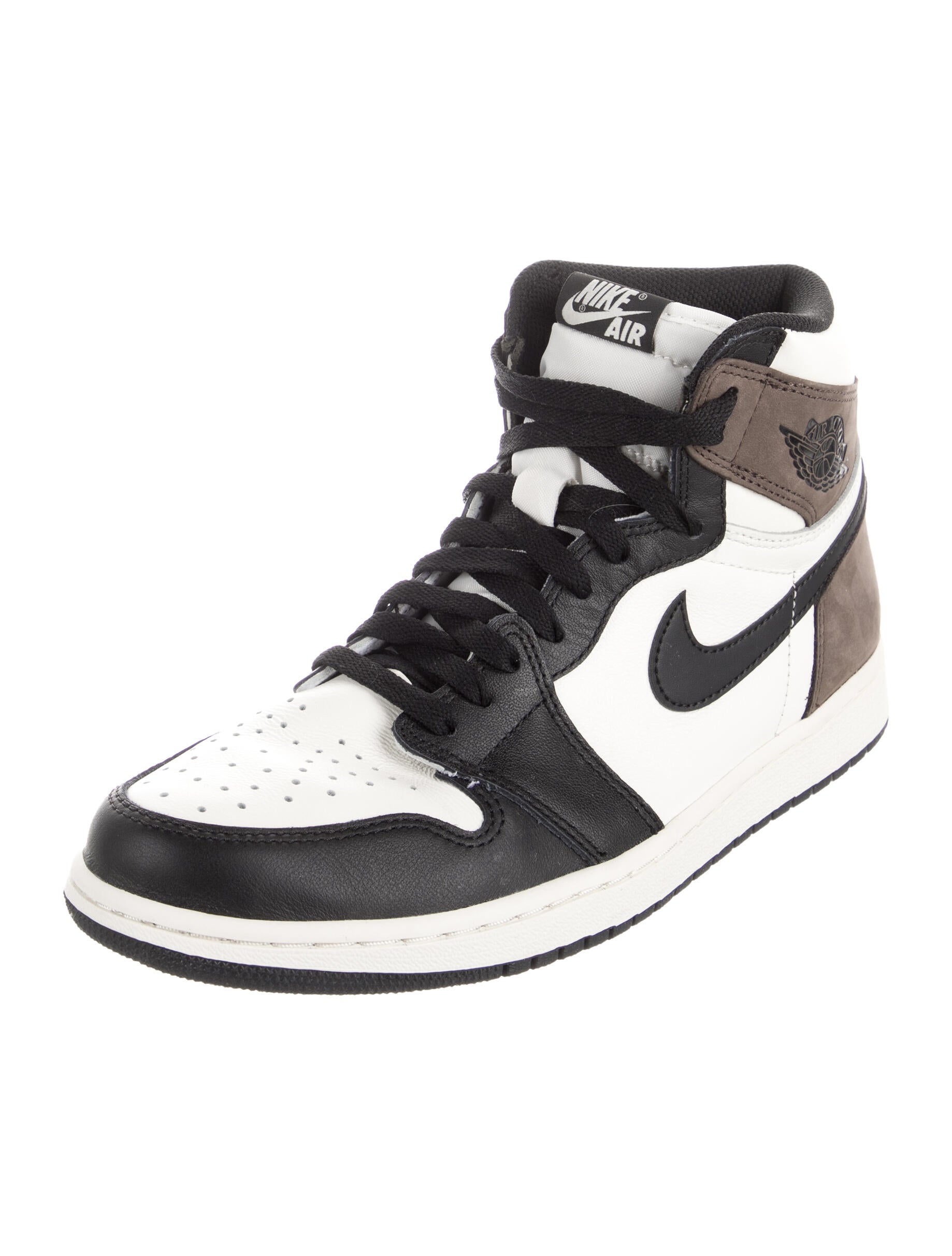 Jordan Leather Colorblock Pattern Sneakers