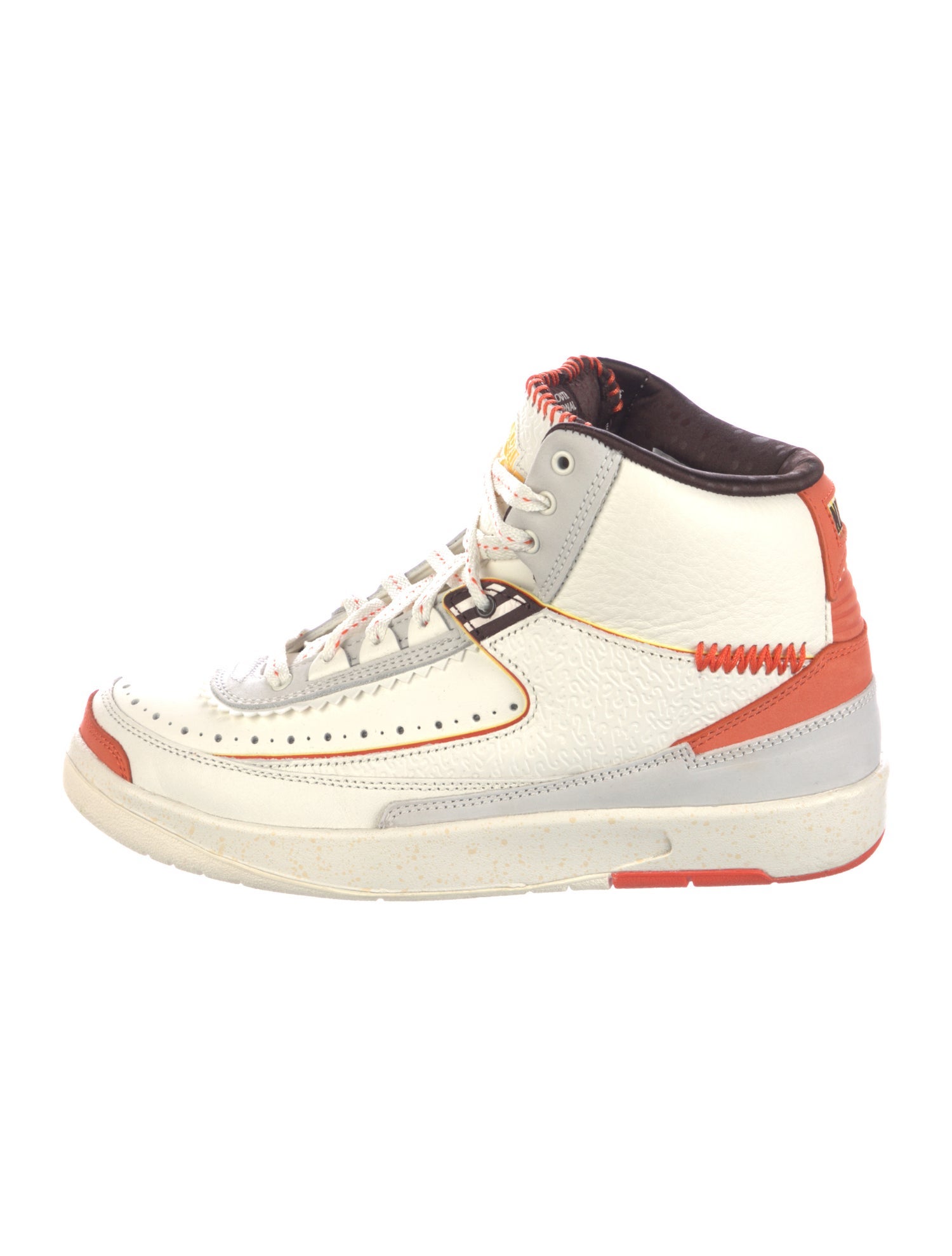 Jordan X Maison Château Rouge Leather Printed Sneakers