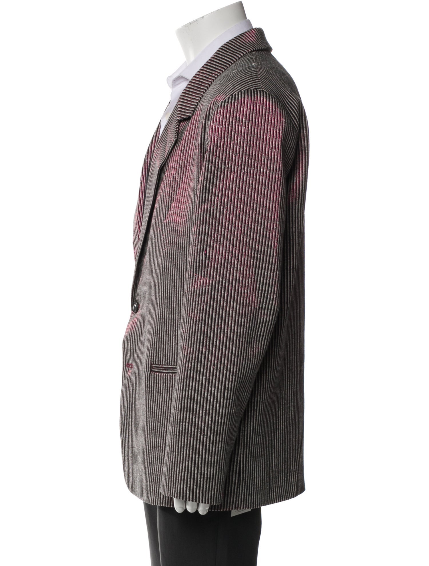 Joe Bananas Striped Metallic Blazer