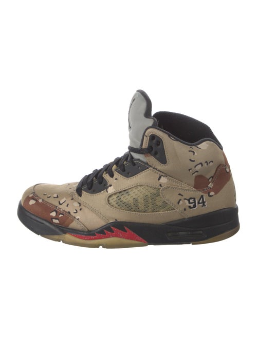 Jordan x Supreme 5 Retro 'Desert Camo' Sneakers