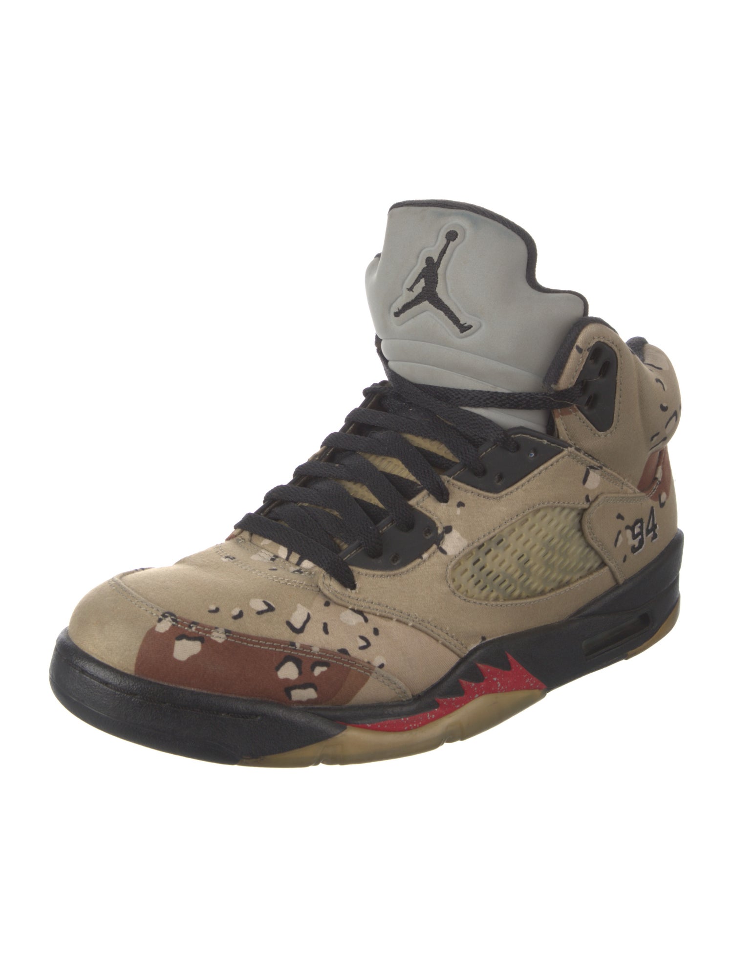 Jordan x Supreme 5 Retro 'Desert Camo' Sneakers