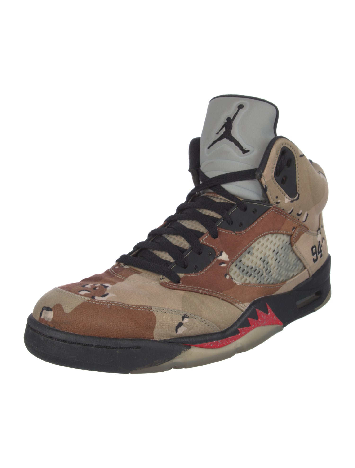 Jordan x Supreme 5 Retro 'Desert Camo' Sneakers