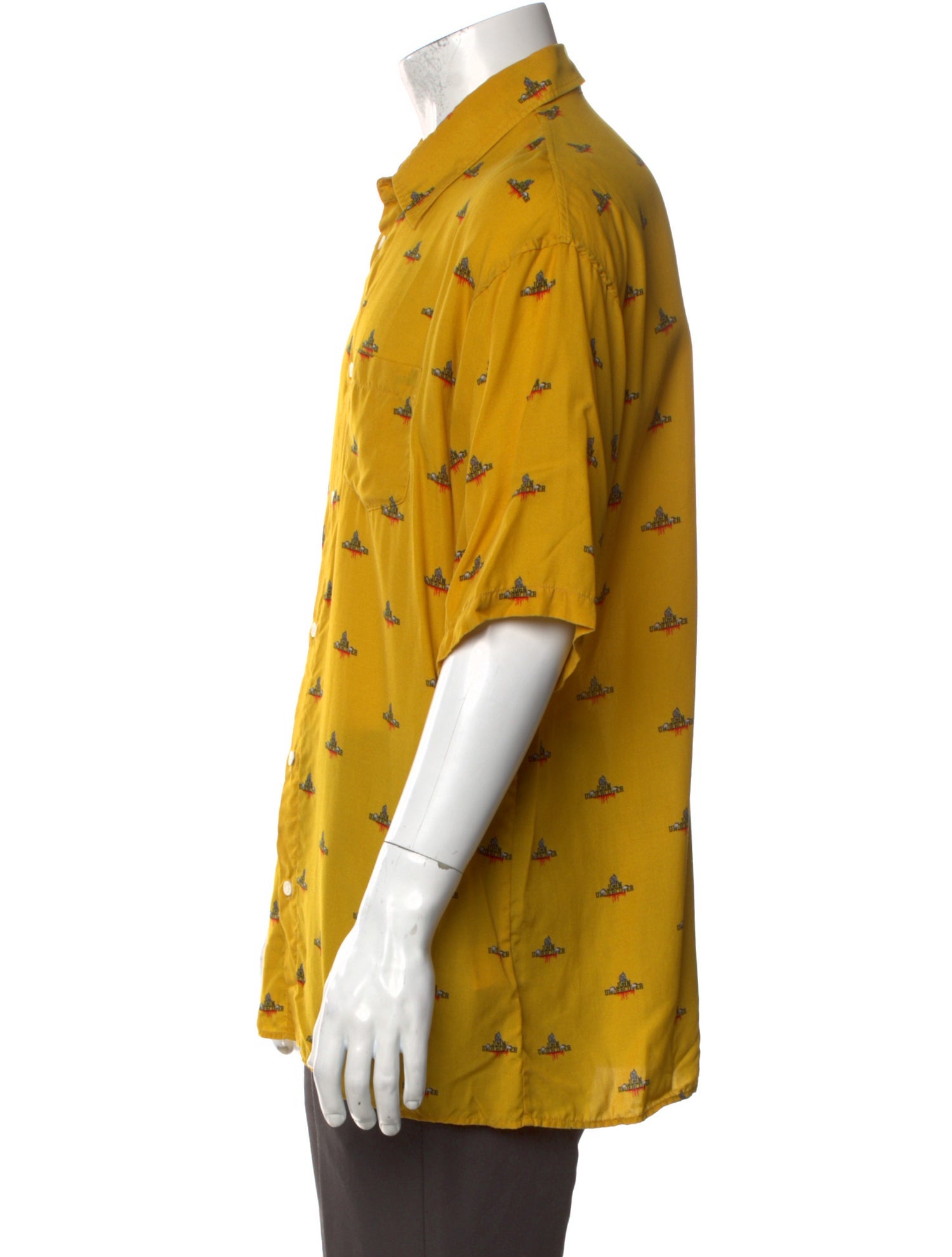 John Undercover Graphic Print Short Sleeve Shirt