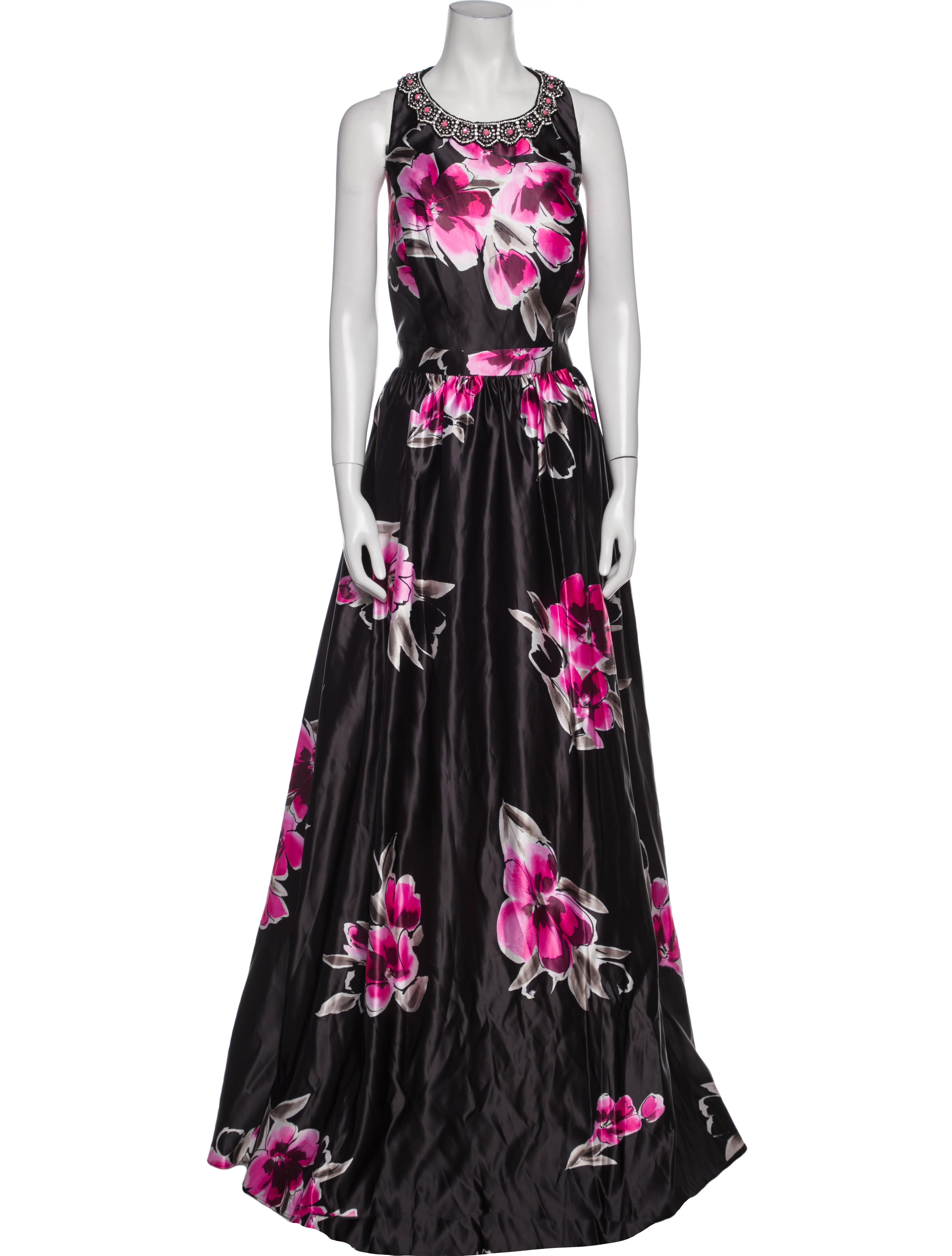 Jovani Floral Print Long Dress w/ Tags