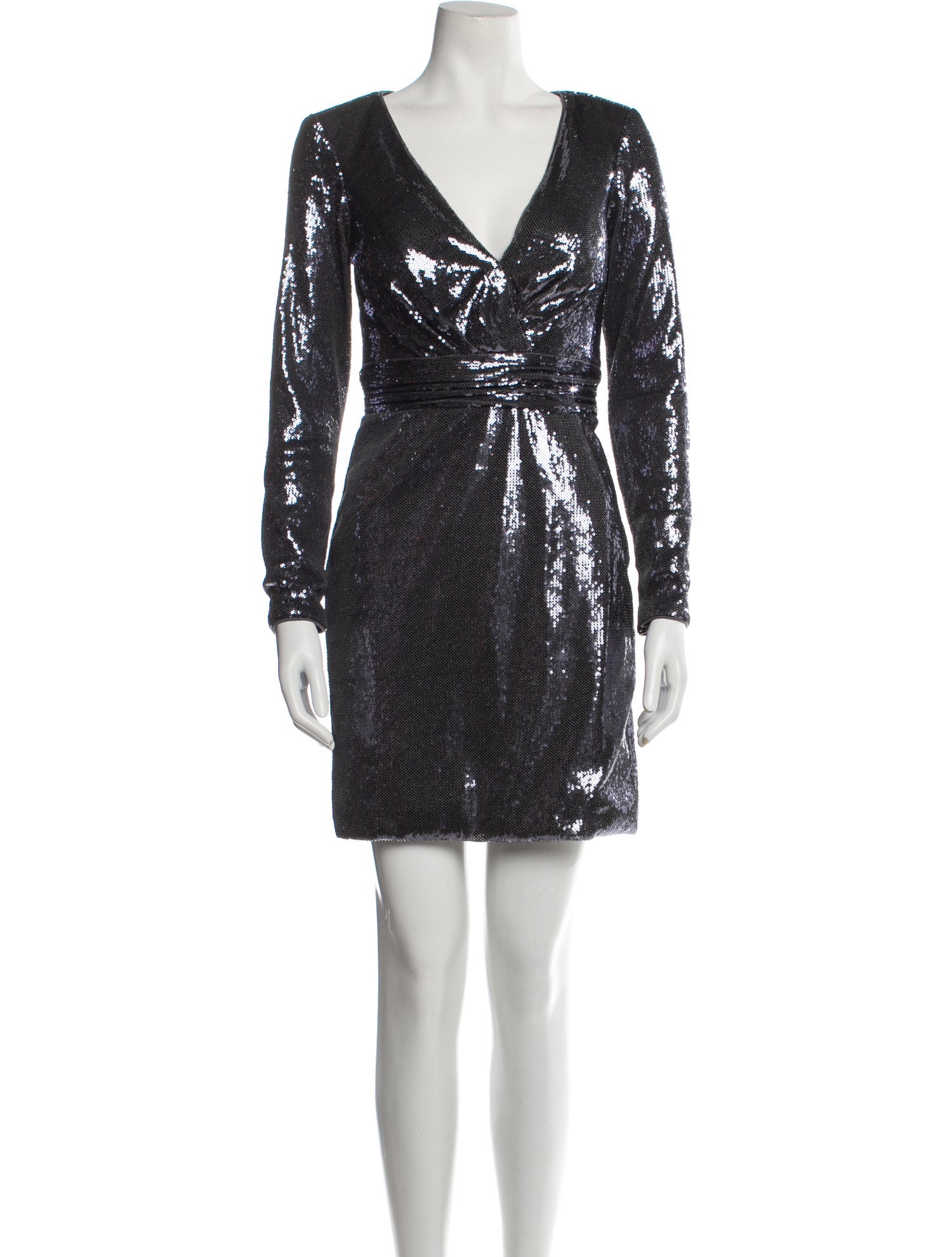 Jovani V-Neck Mini Dress