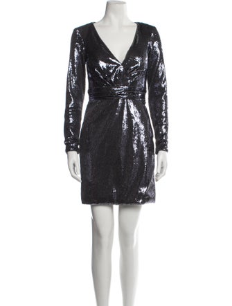 Jovani V-Neck Mini Dress