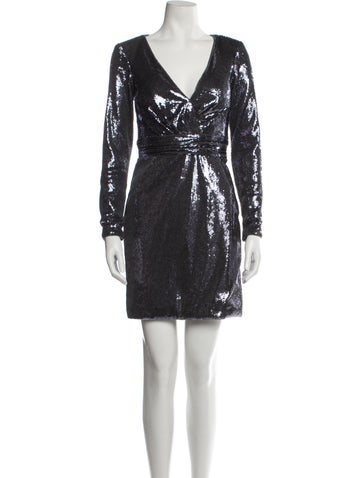 Jovani Dresses V-Neck Mini Dress S