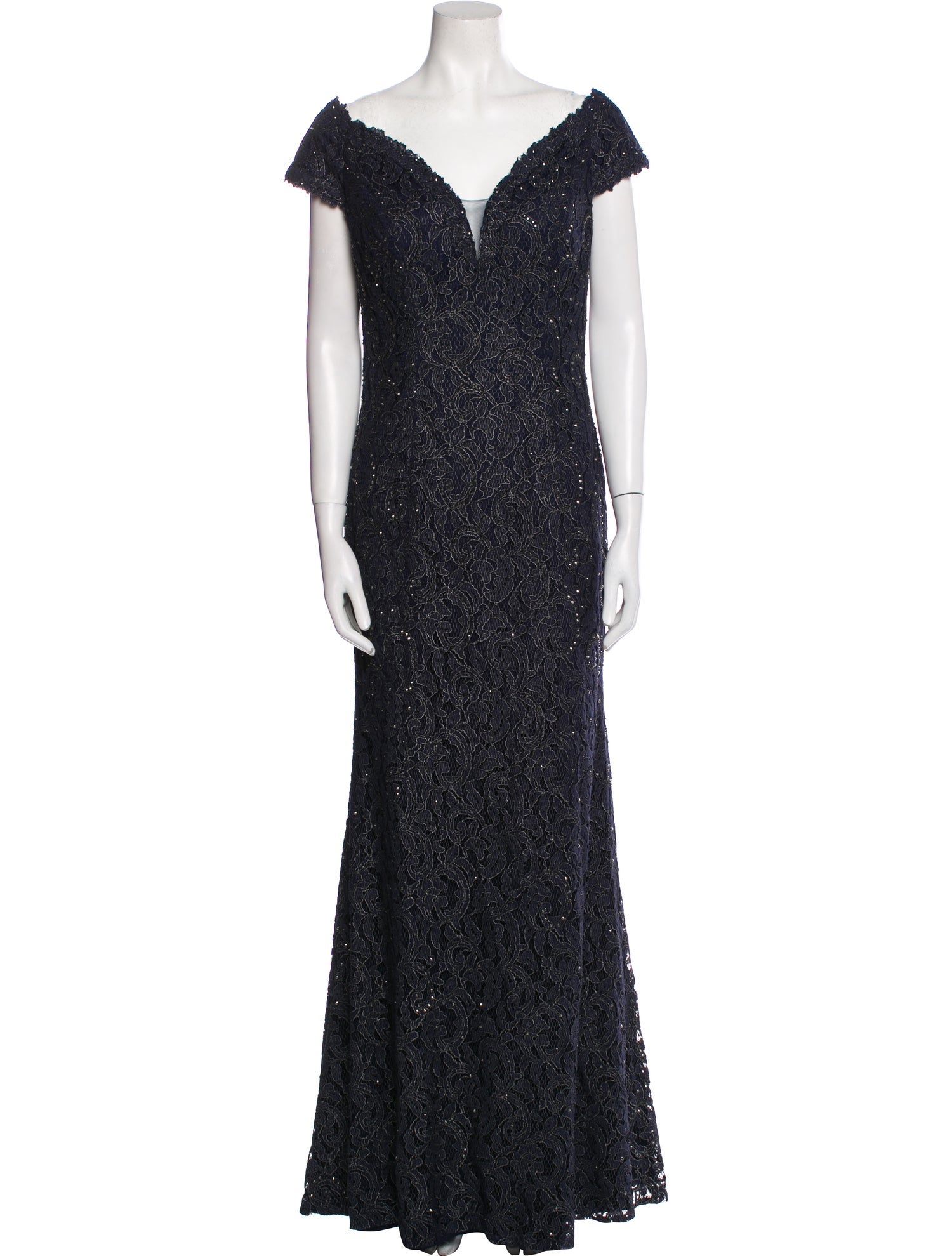 Jovani V-Neck Long Dress