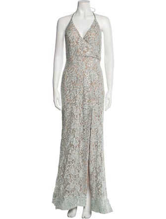 Jovani Lace Pattern Long Dress