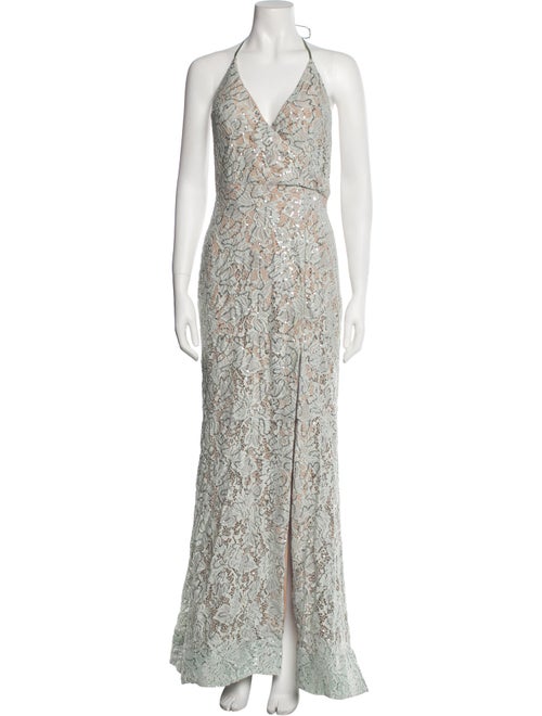 Jovani Lace Pattern Long Dress