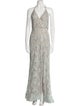 Jovani Lace Pattern Long Dress