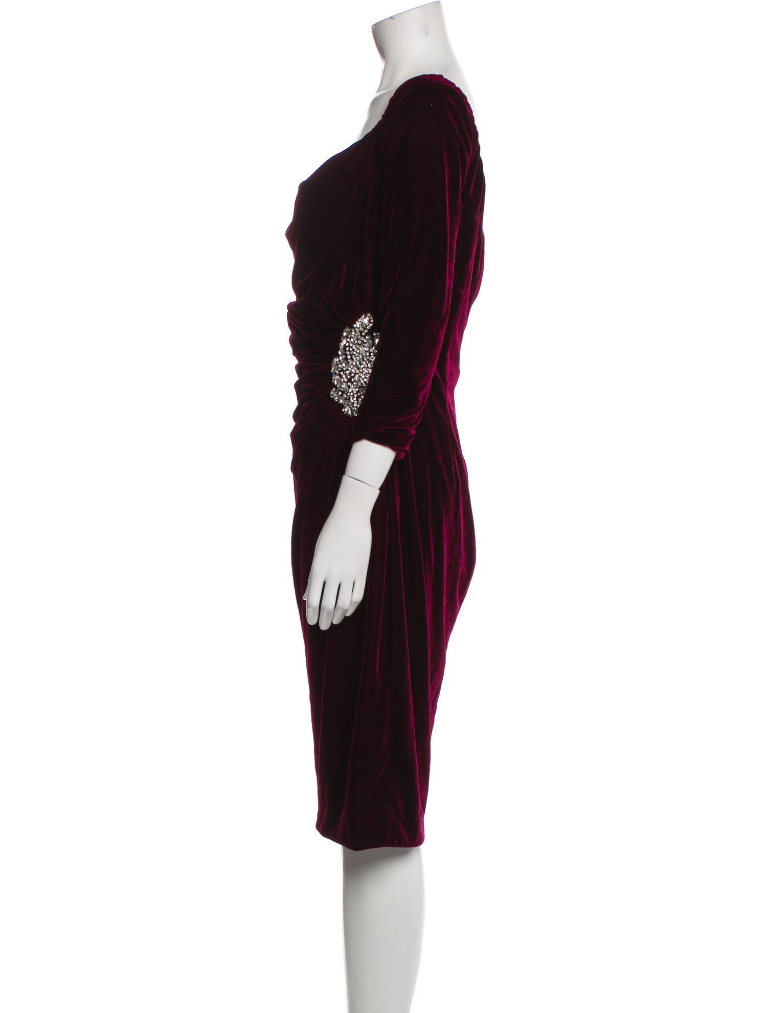 Jovani Cowl Neck Knee-Length Dress