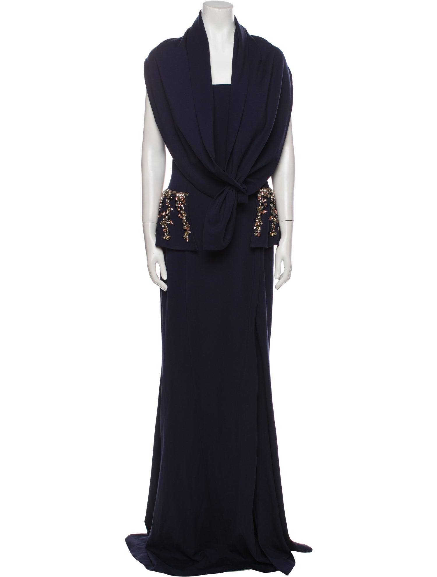 Jovani Cowl Neck Long Dress