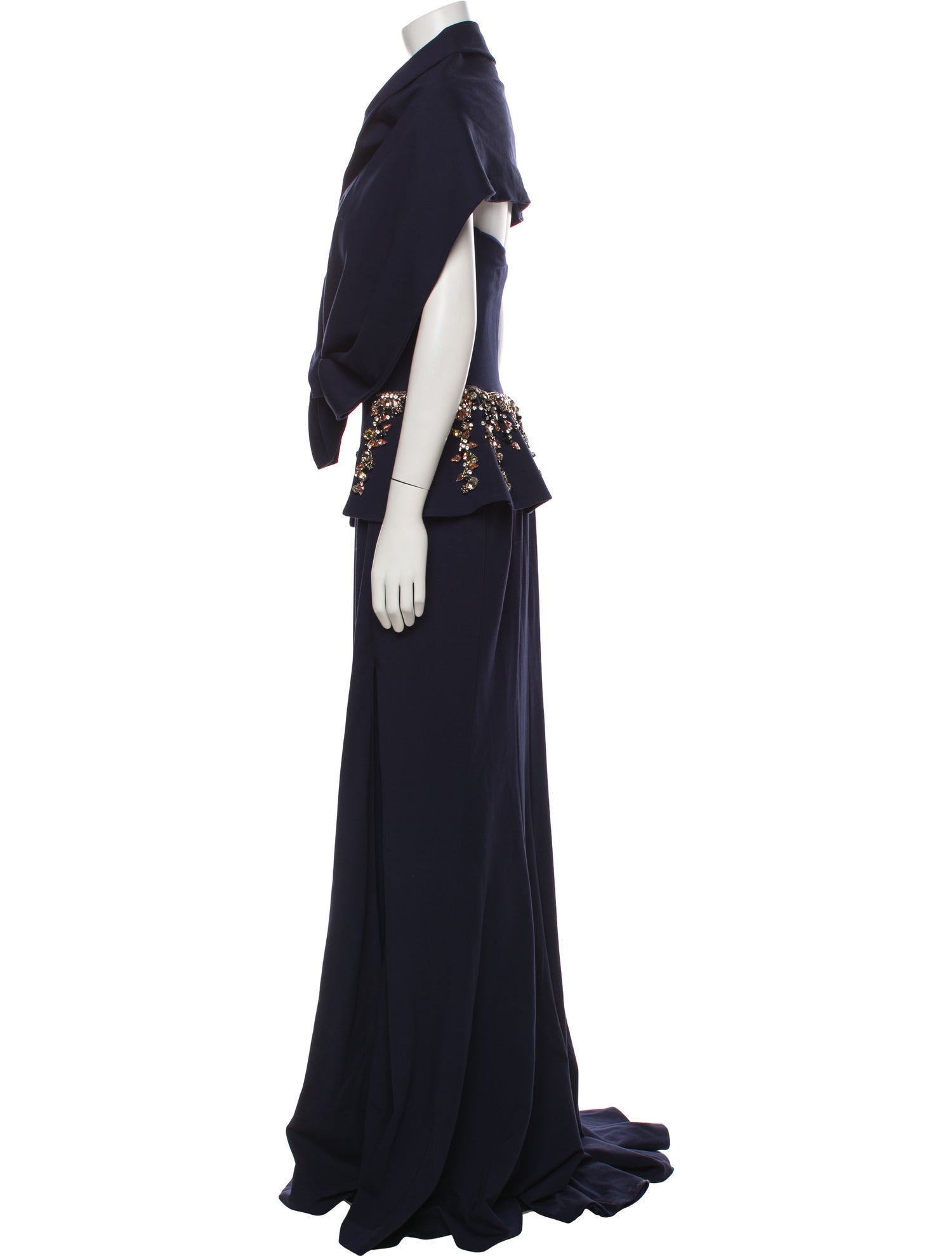 Jovani Cowl Neck Long Dress