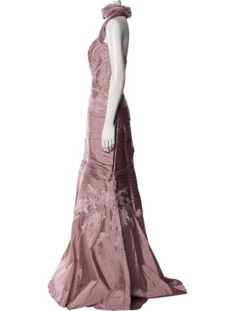 Jovani Lace Pattern Long Dress