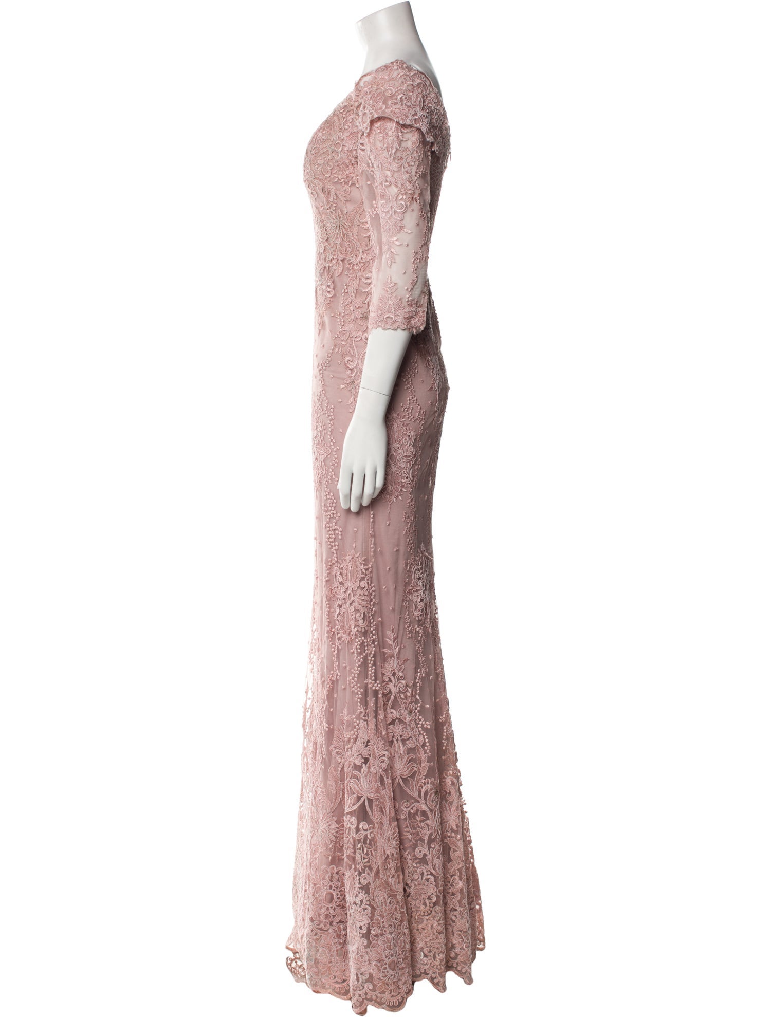 Jovani Mesh Long Dress