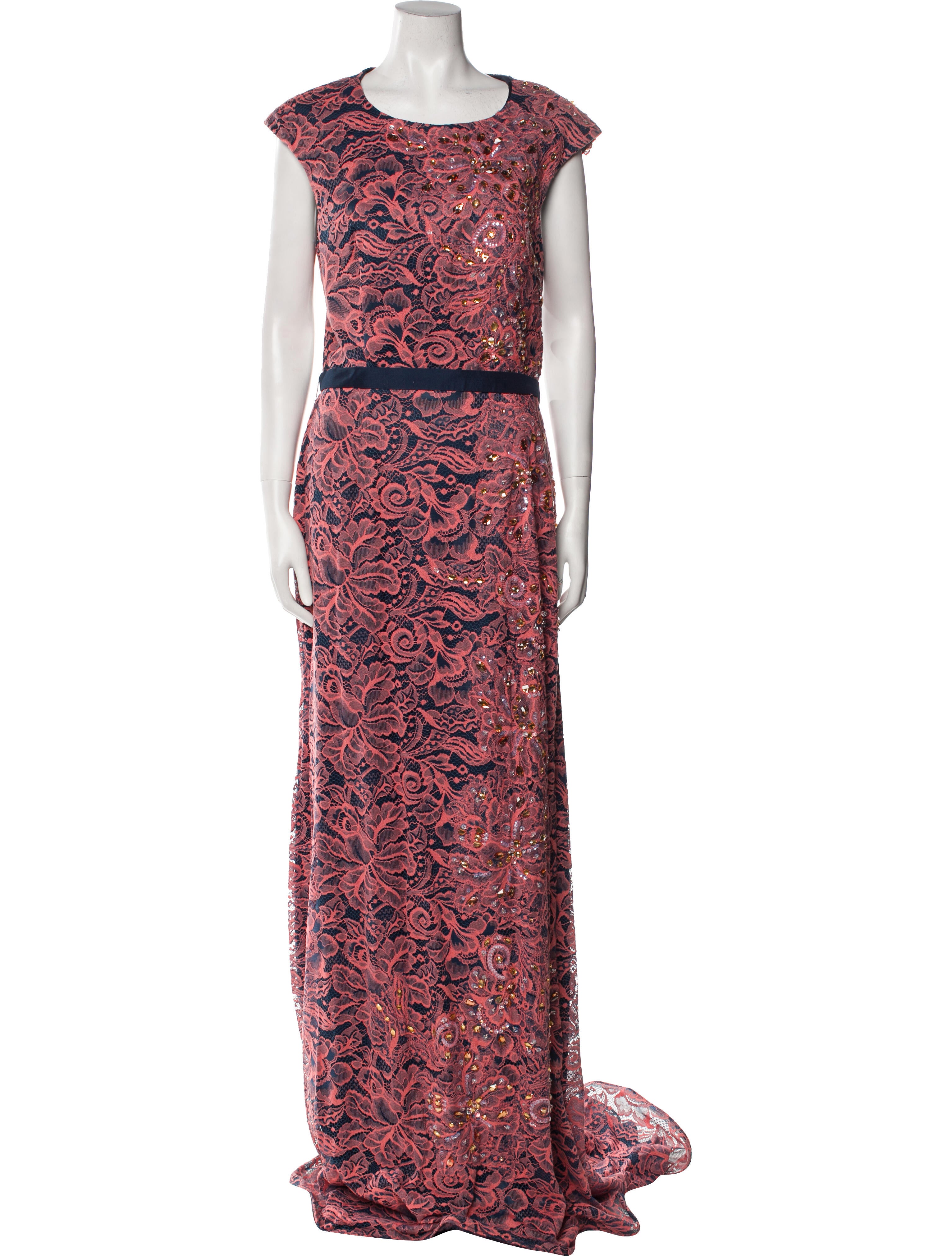 Jovani Lace Pattern Long Dress w/ Tags