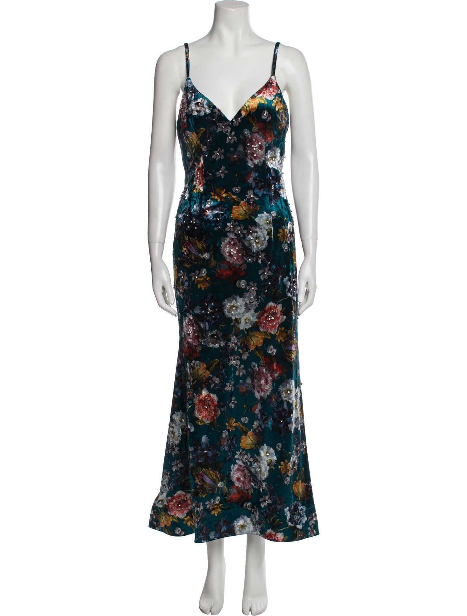 Jovani Floral Print Long Dress w/ Tags
