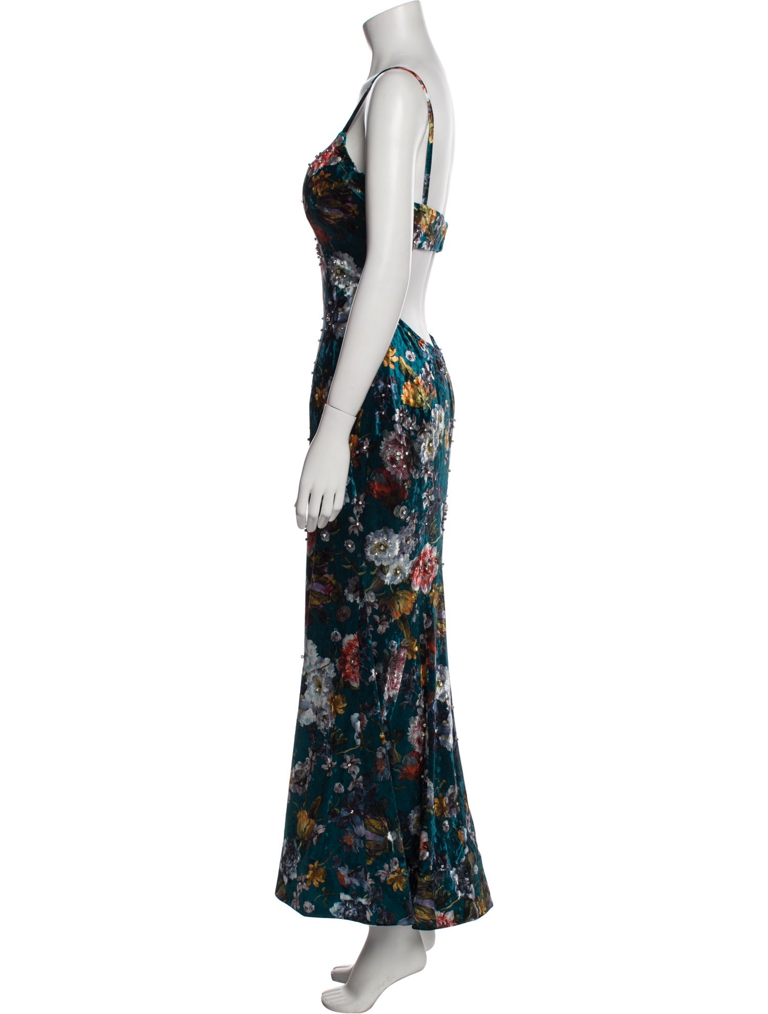Jovani Floral Print Long Dress w/ Tags