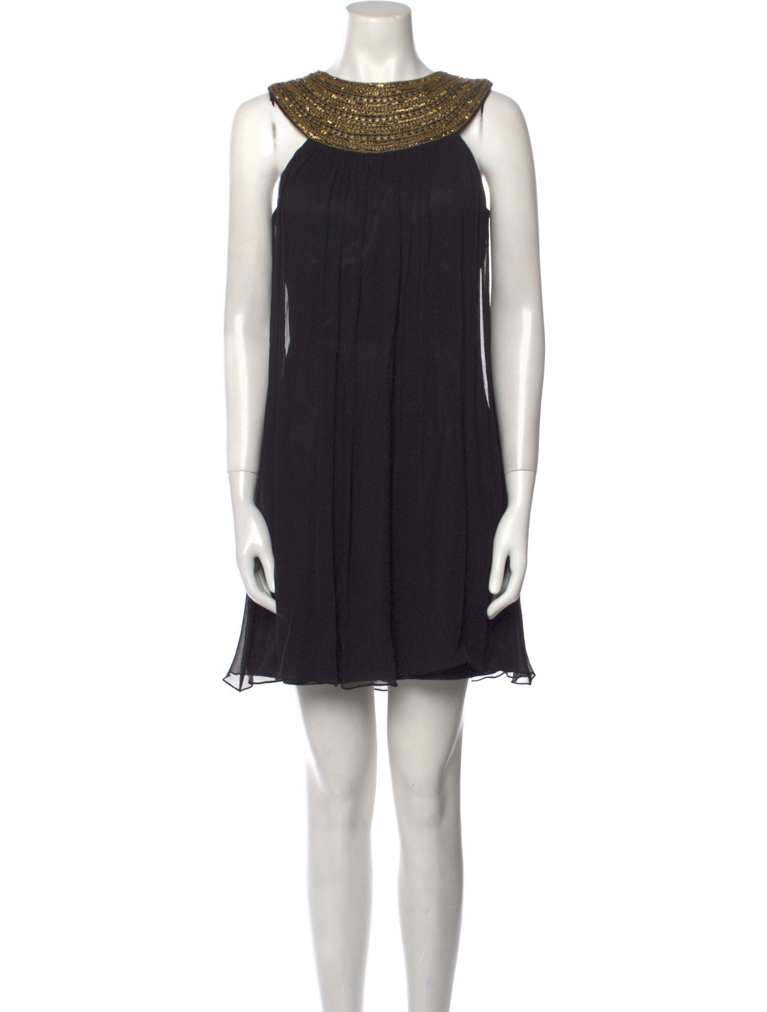 Jovani Bateau Neckline Mini Dress