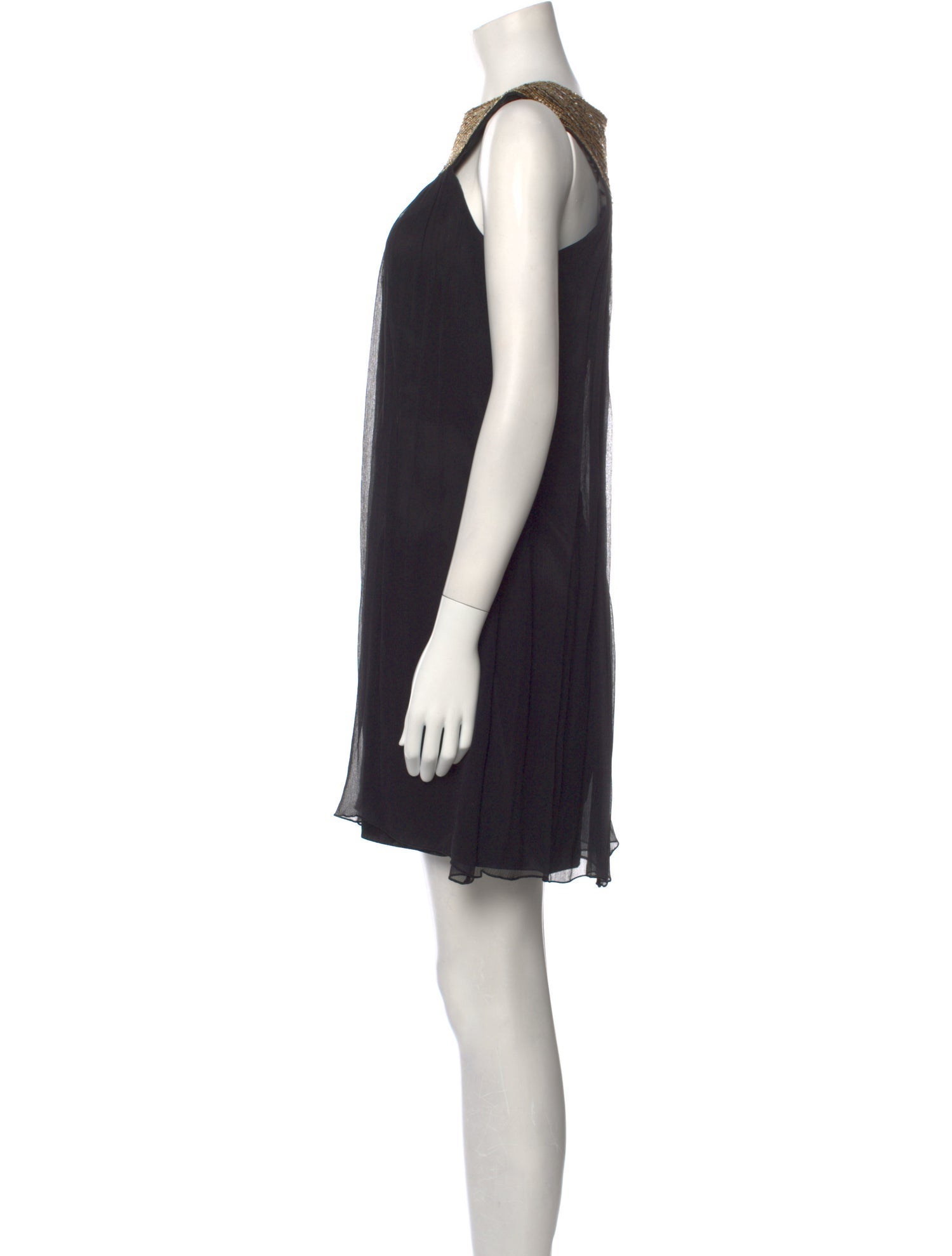 Jovani Bateau Neckline Mini Dress