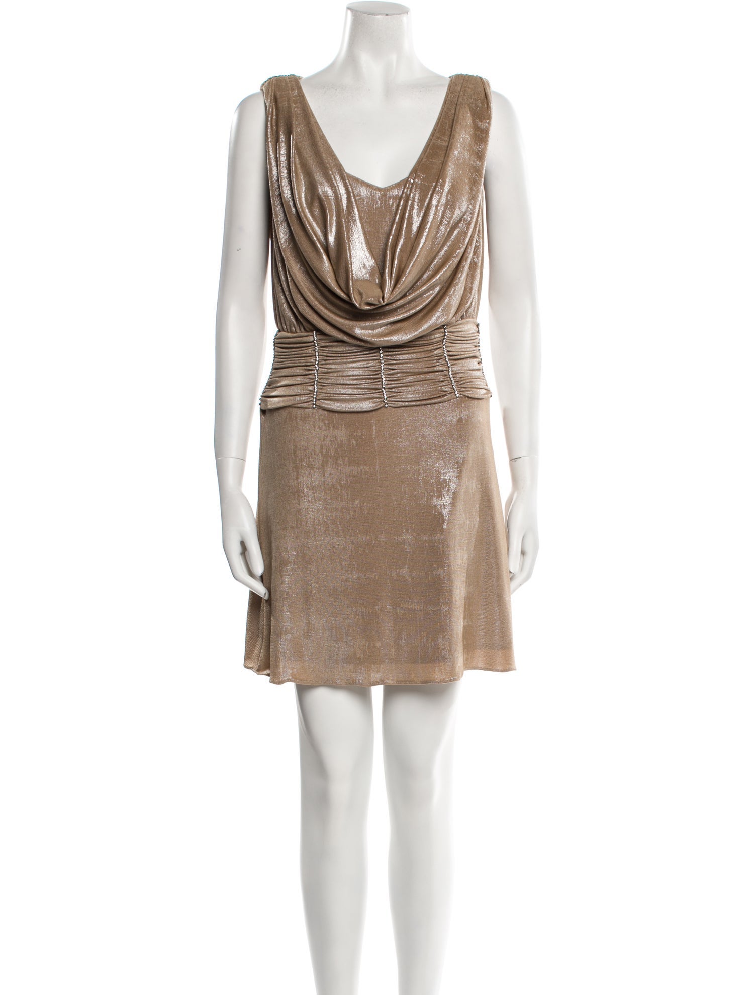 Jovani Cowl Neck Mini Dress