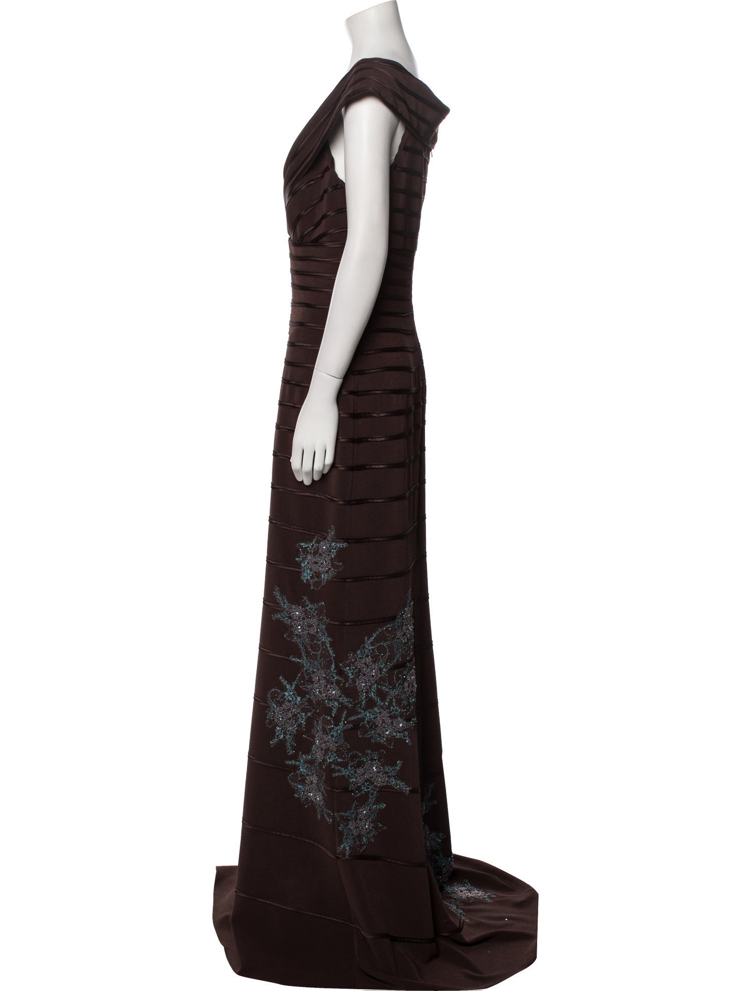 Jovani V-Neck Long Dress