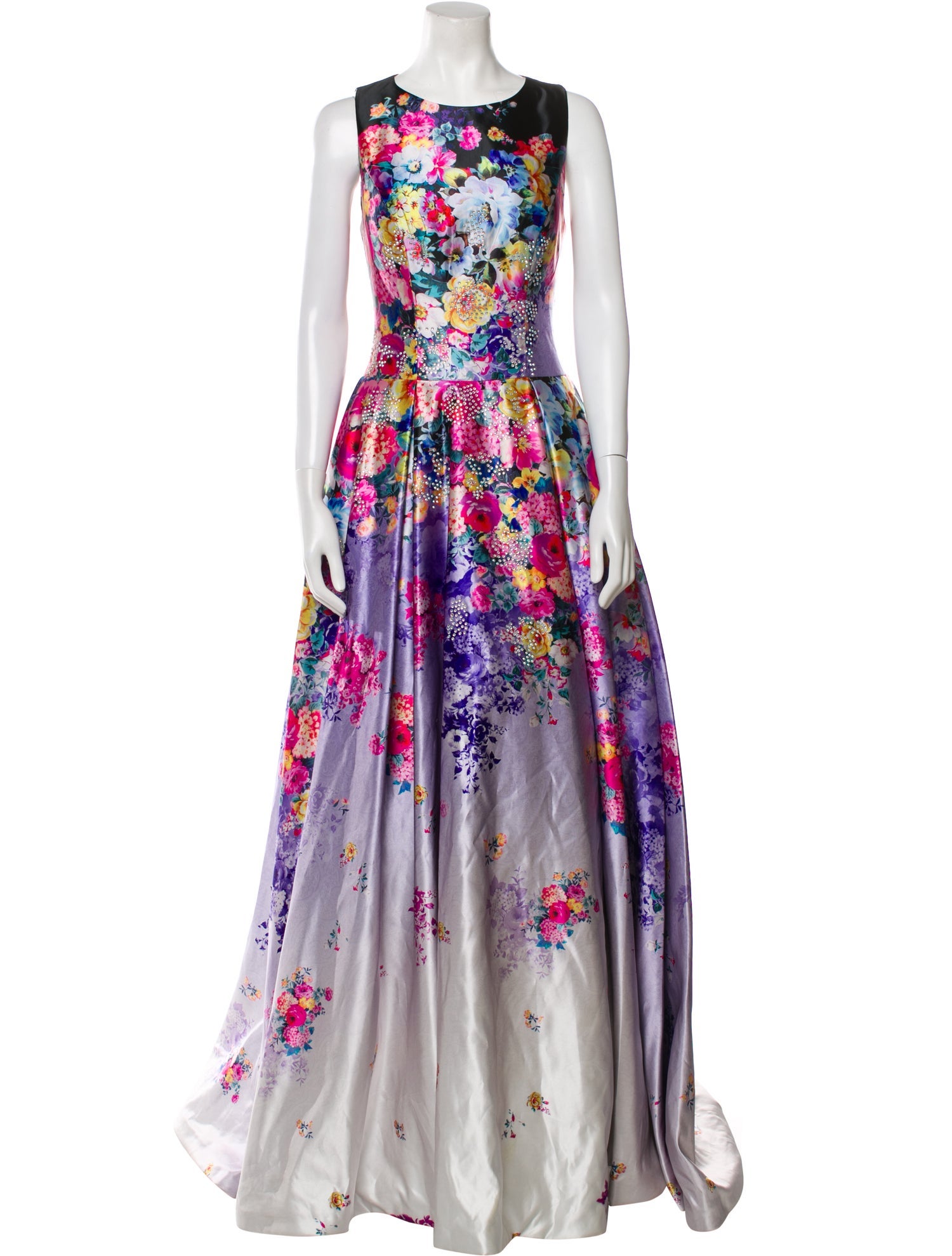 Jovani Floral Print Long Dress