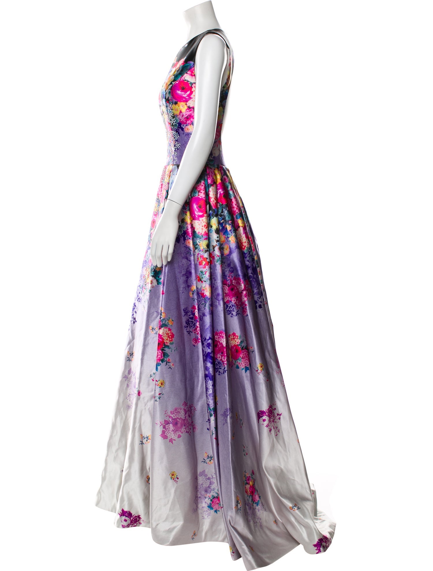 Jovani Floral Print Long Dress