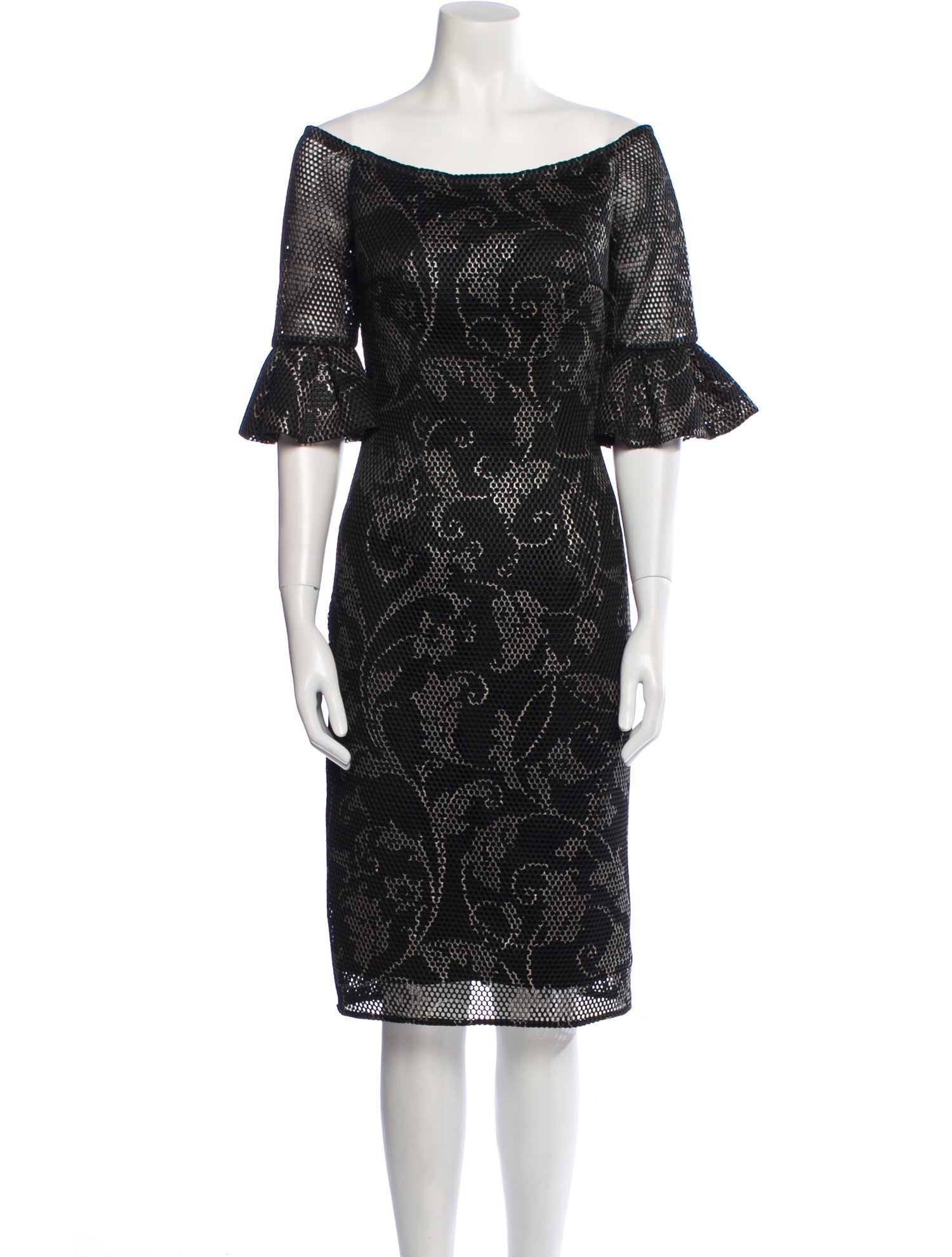 Jovani Printed Knee-Length Dress