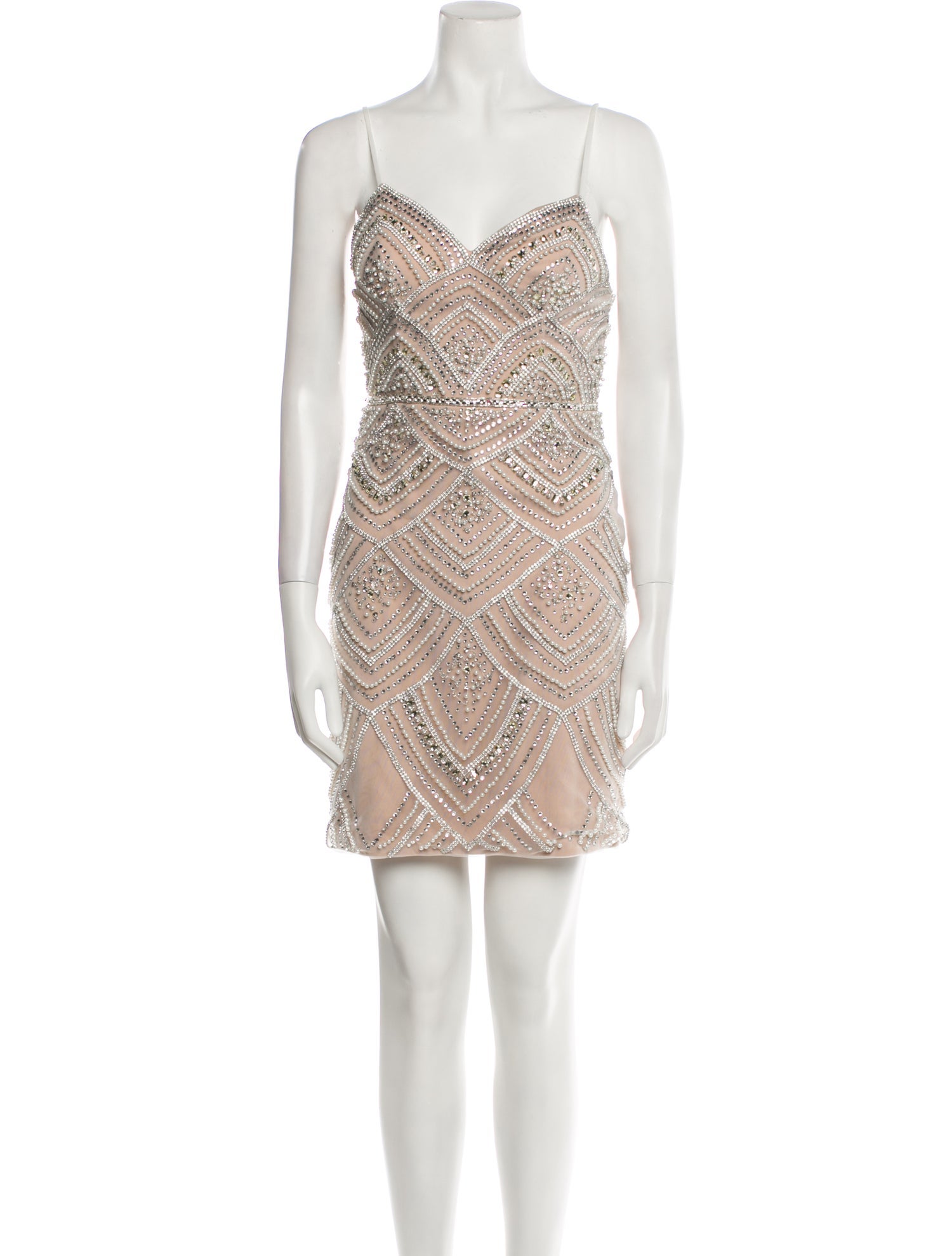 Jovani V-Neck Mini Dress w/ Tags