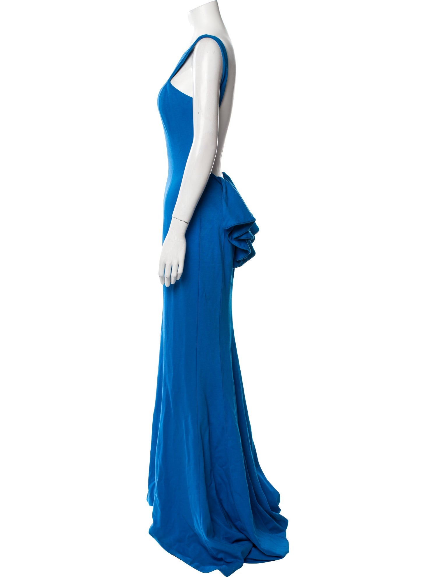 Jovani Bateau Neckline Long Dress
