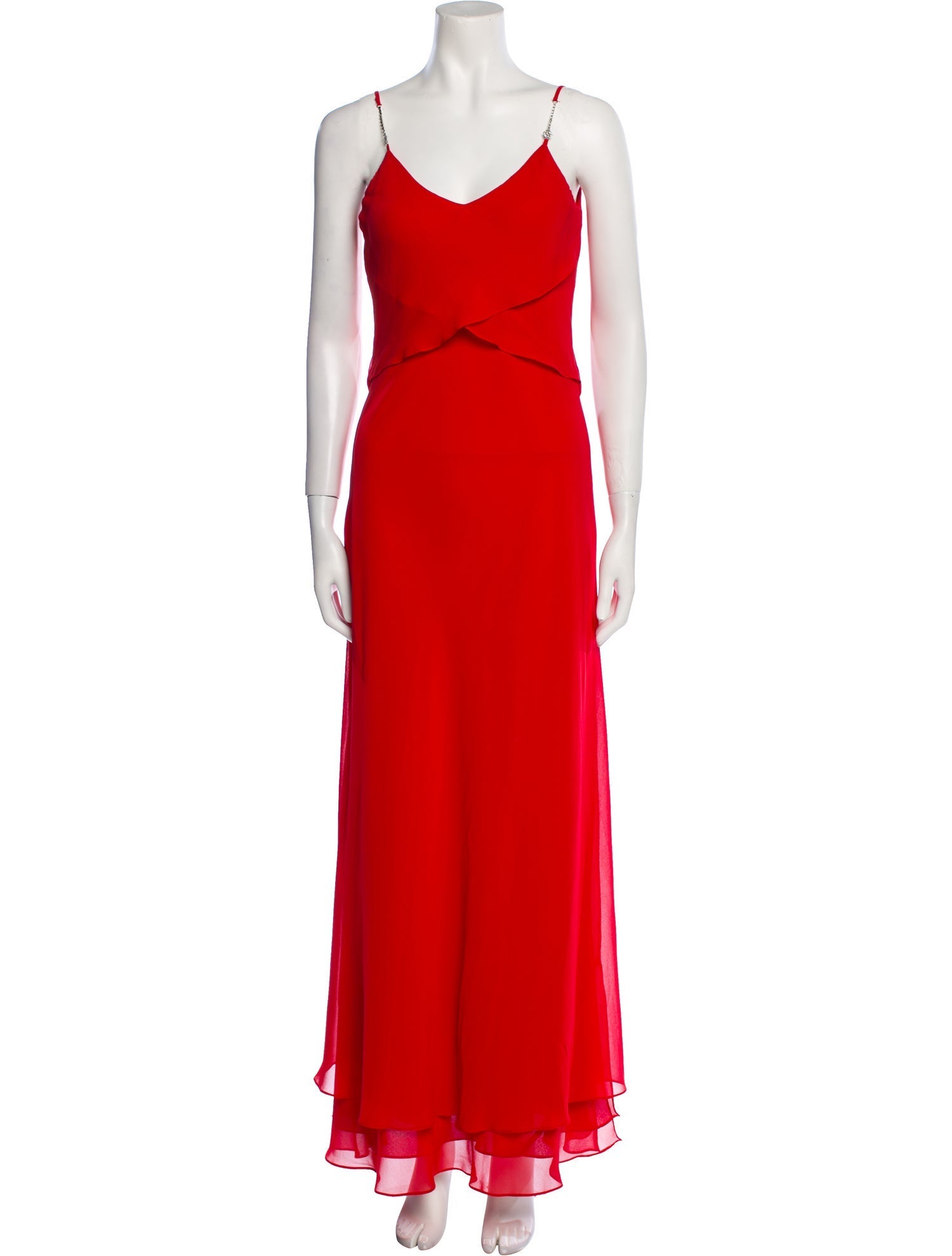 Jovani V-Neck Long Dress