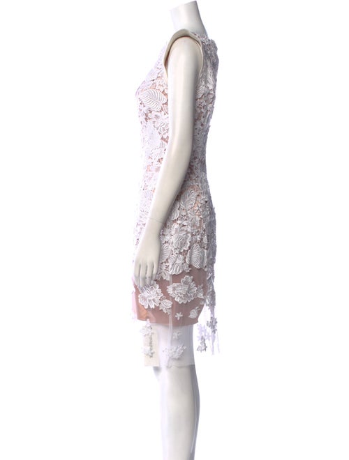 Jovani Bateau Neckline Knee-Length Dress