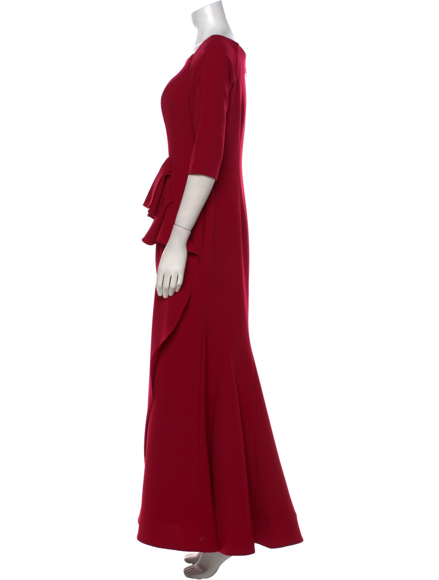 Jovani Bateau Neckline Long Dress